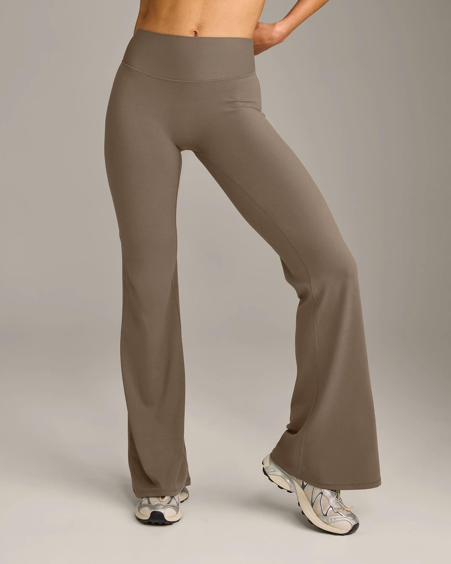 SoftMotion™ Flared Bottoms with Grey Logo | Moss Brown - Image 2