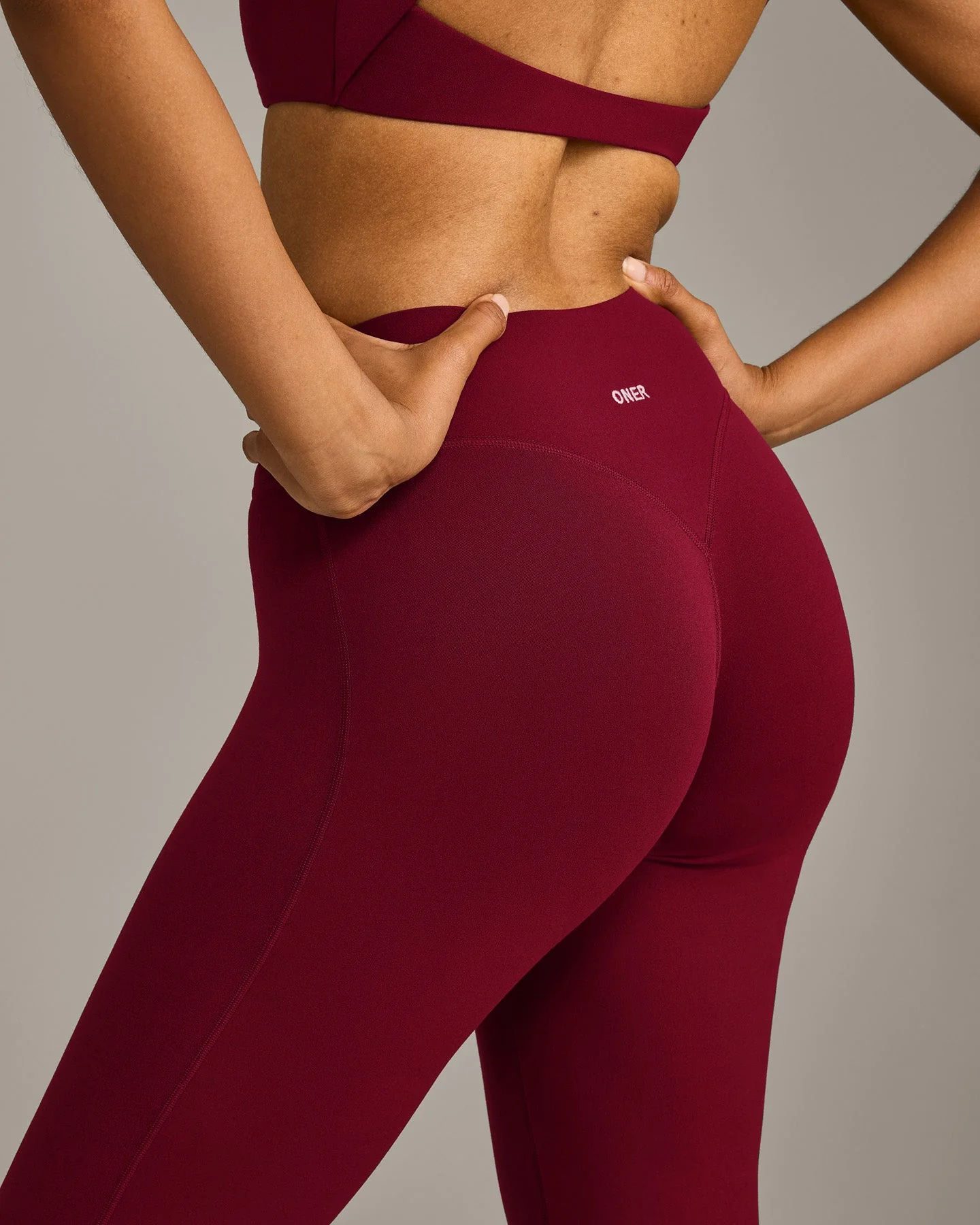 SoftMotion™ Flared Bottoms with Grey Logo | Ruby Red - Image 4
