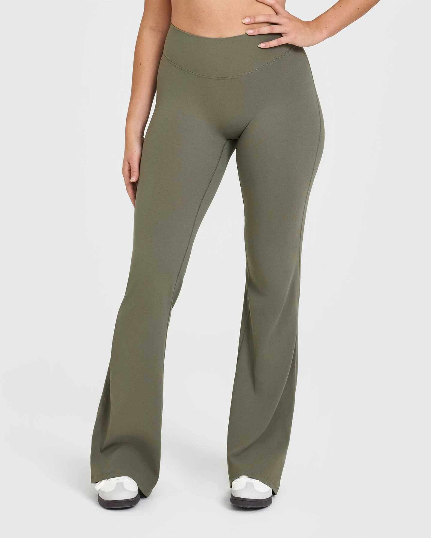 SoftMotion™ Flared Bottoms with White Logo | Alpine Green - Image 2