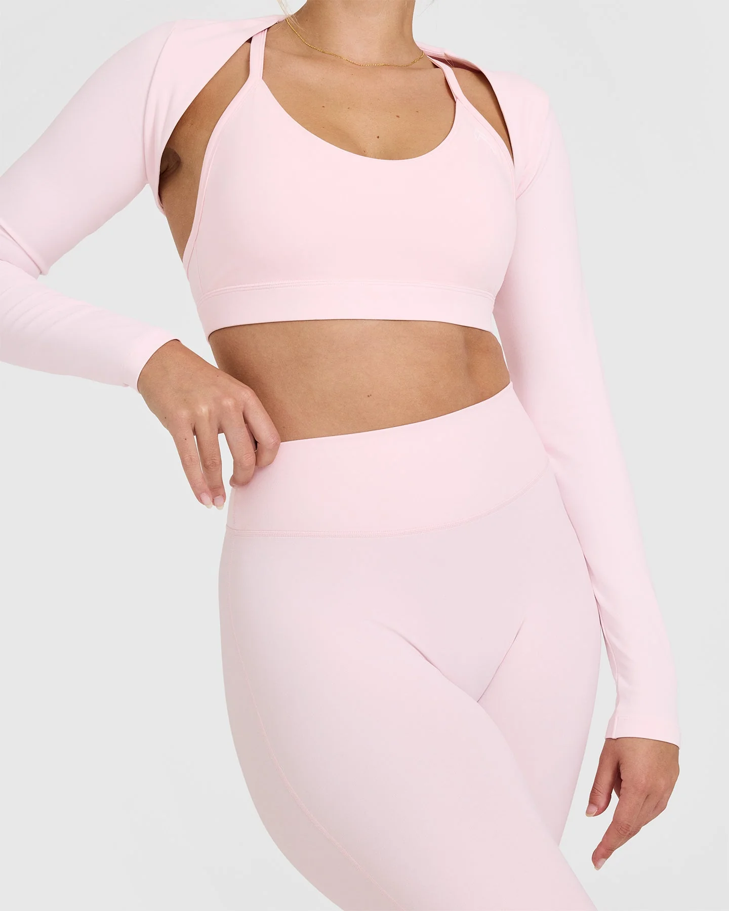 SoftMotion™ Flared Bottoms with White Logo | Ballet Pink - Image 4