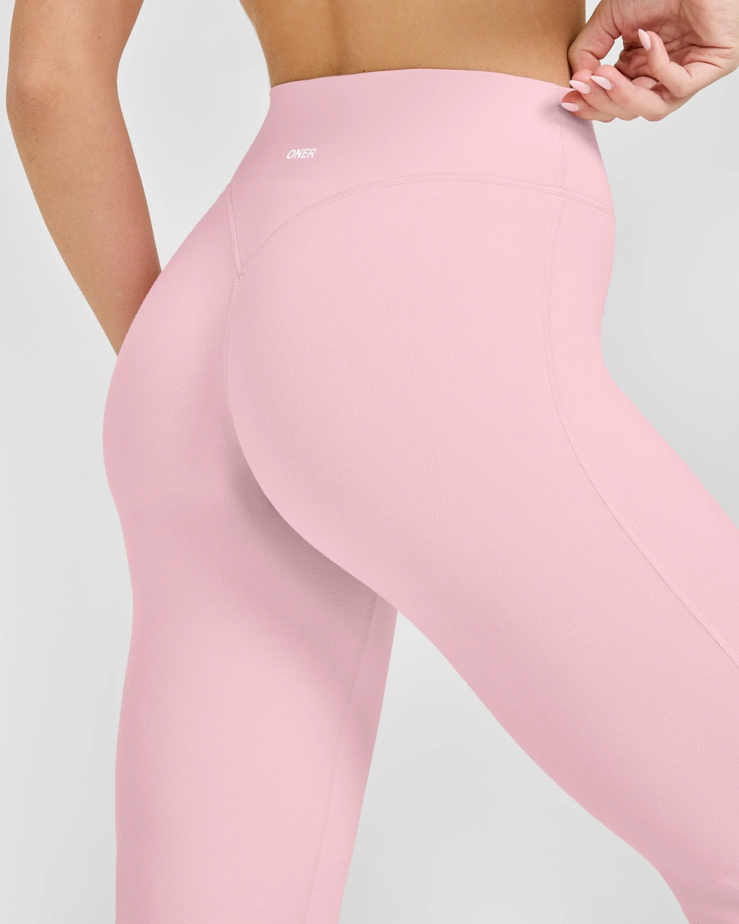 SoftMotion™ Flared Bottoms with White Logo | Cherry Blossom Pink - Image 5