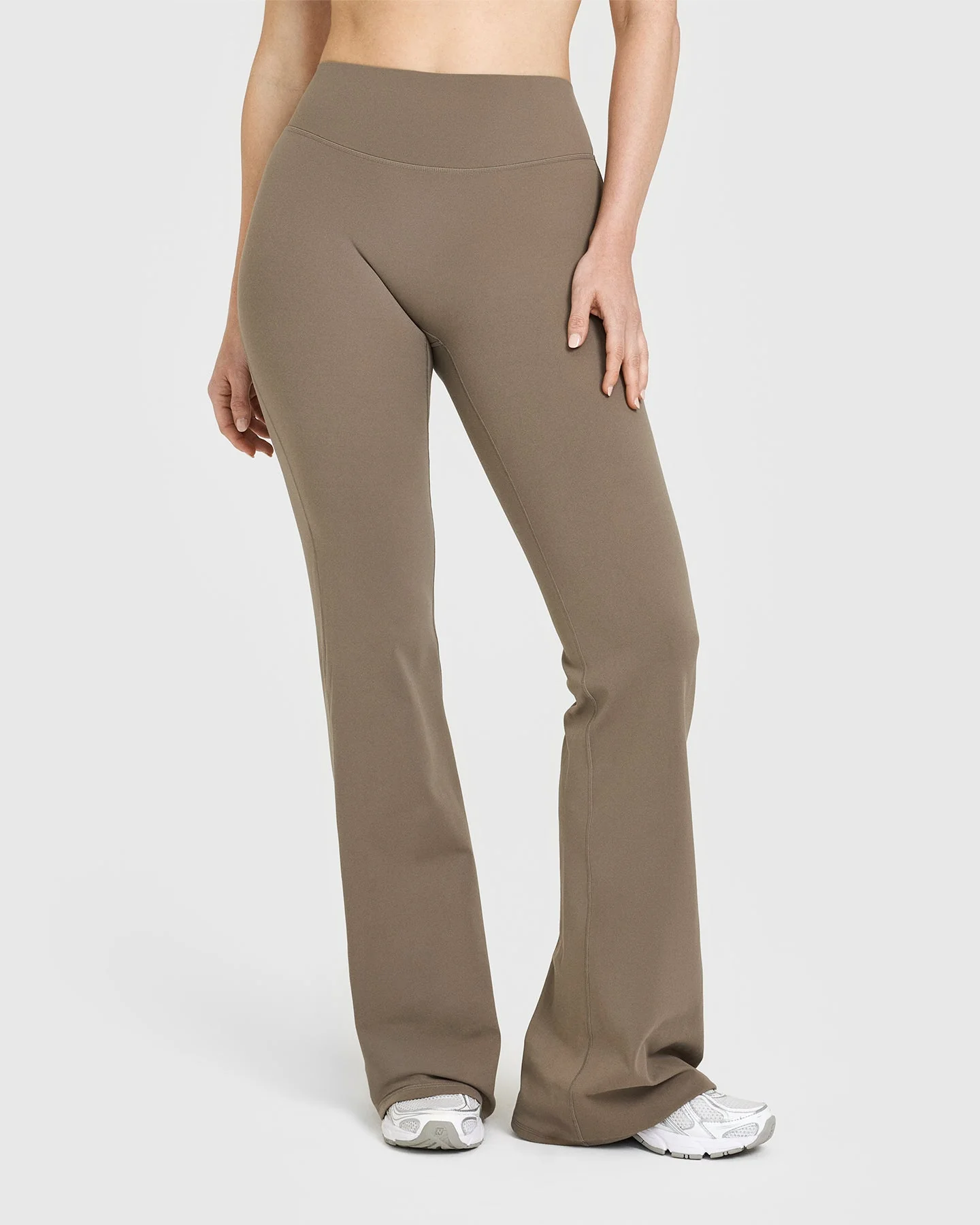 SoftMotion™ Flared Bottoms with White Logo | Moss Brown - Image 2