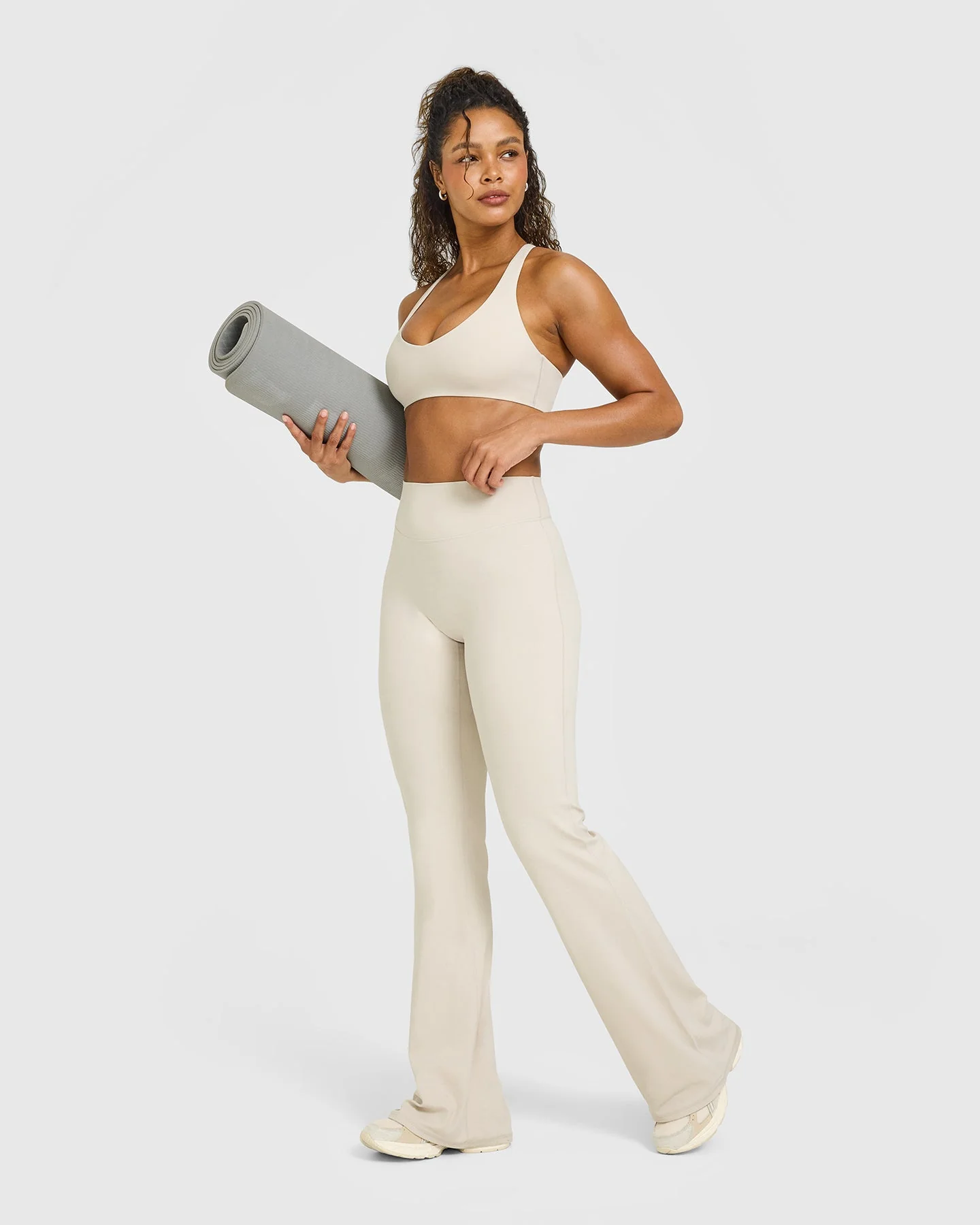 SoftMotion™ Flared Bottoms with White Logo | Sand - Image 3