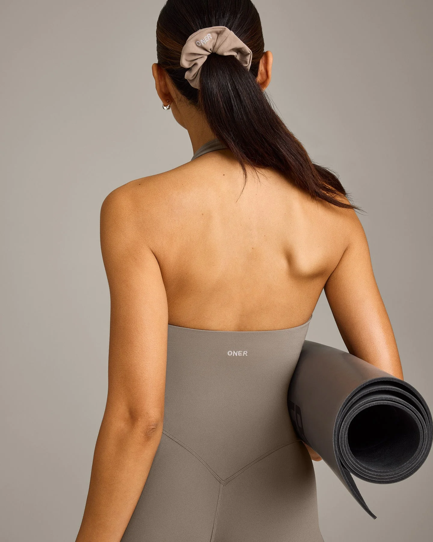 SoftMotion™ Halter Neck All In One Short with Grey Logo | Minky - Image 5