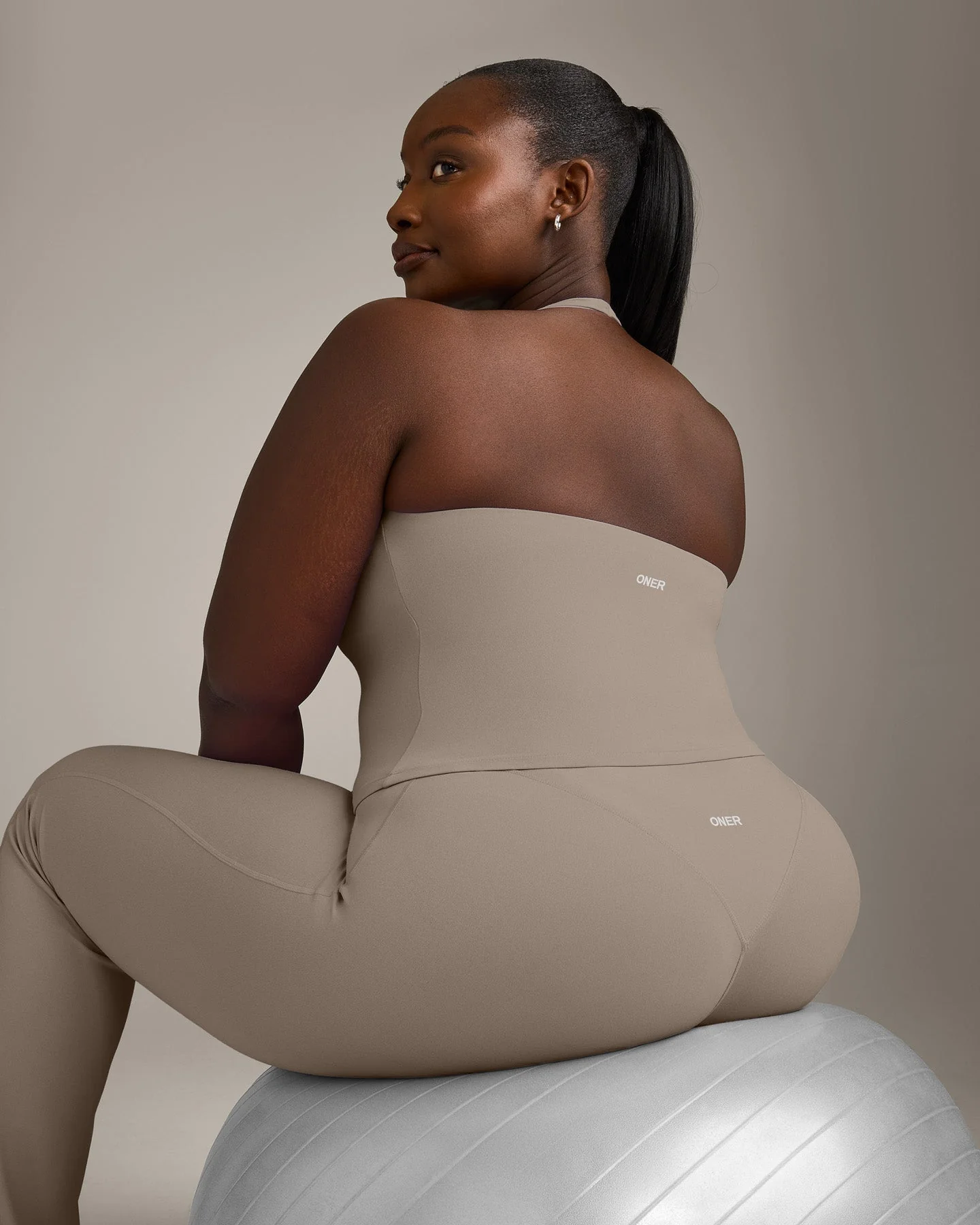 SoftMotion™ Halter Neck Vest with Built in Bra Shelf with Grey Logo | Minky - Image 4