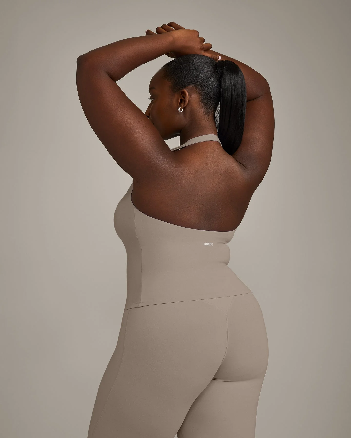 SoftMotion™ Halter Neck Vest with Built in Bra Shelf with Grey Logo | Minky - Image 5