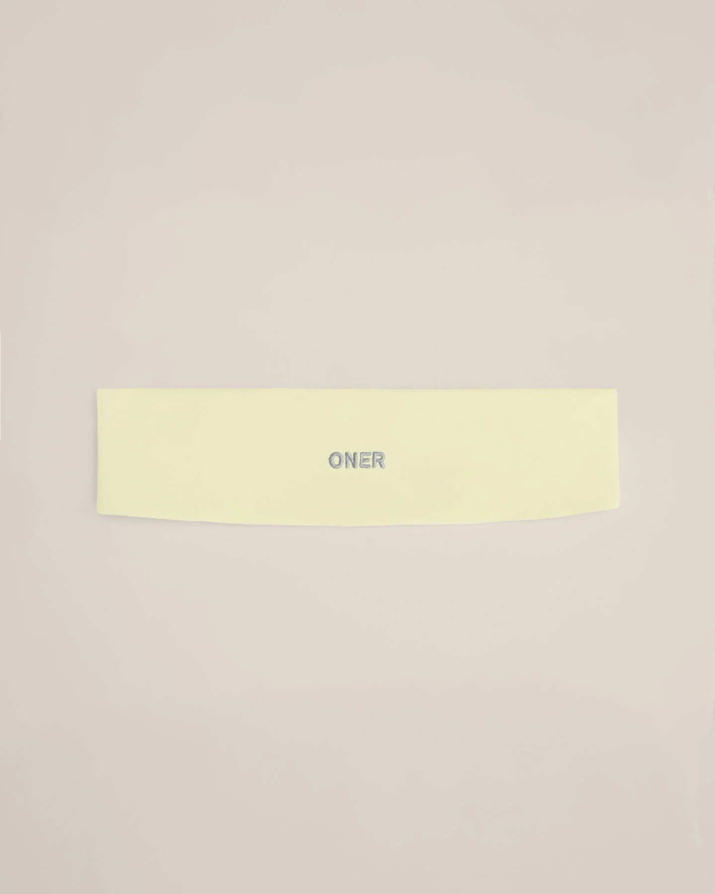 SoftMotion™ Headband with Grey Logo | Pastel Yellow - Image 5