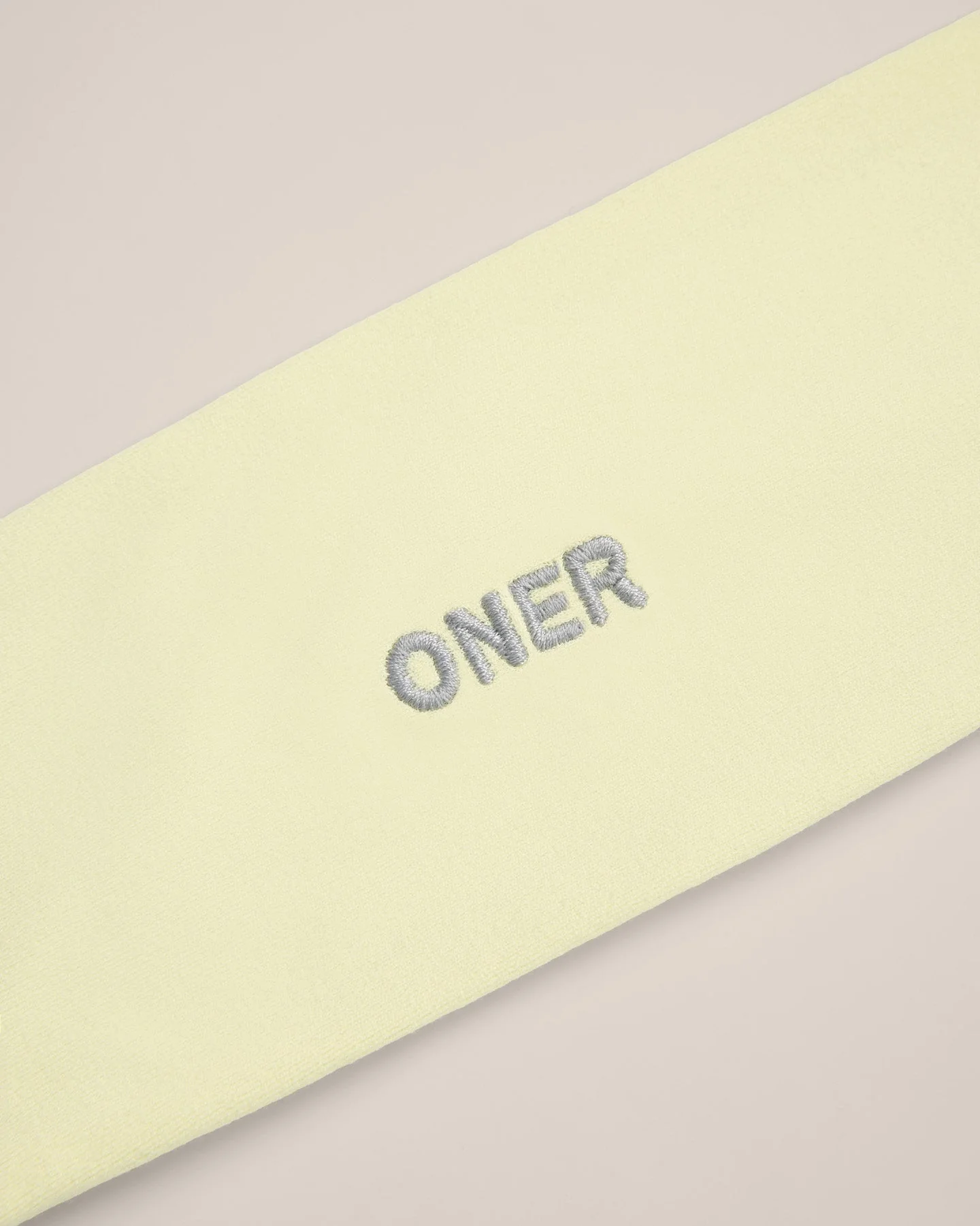 SoftMotion™ Headband with Grey Logo | Pastel Yellow - Image 6