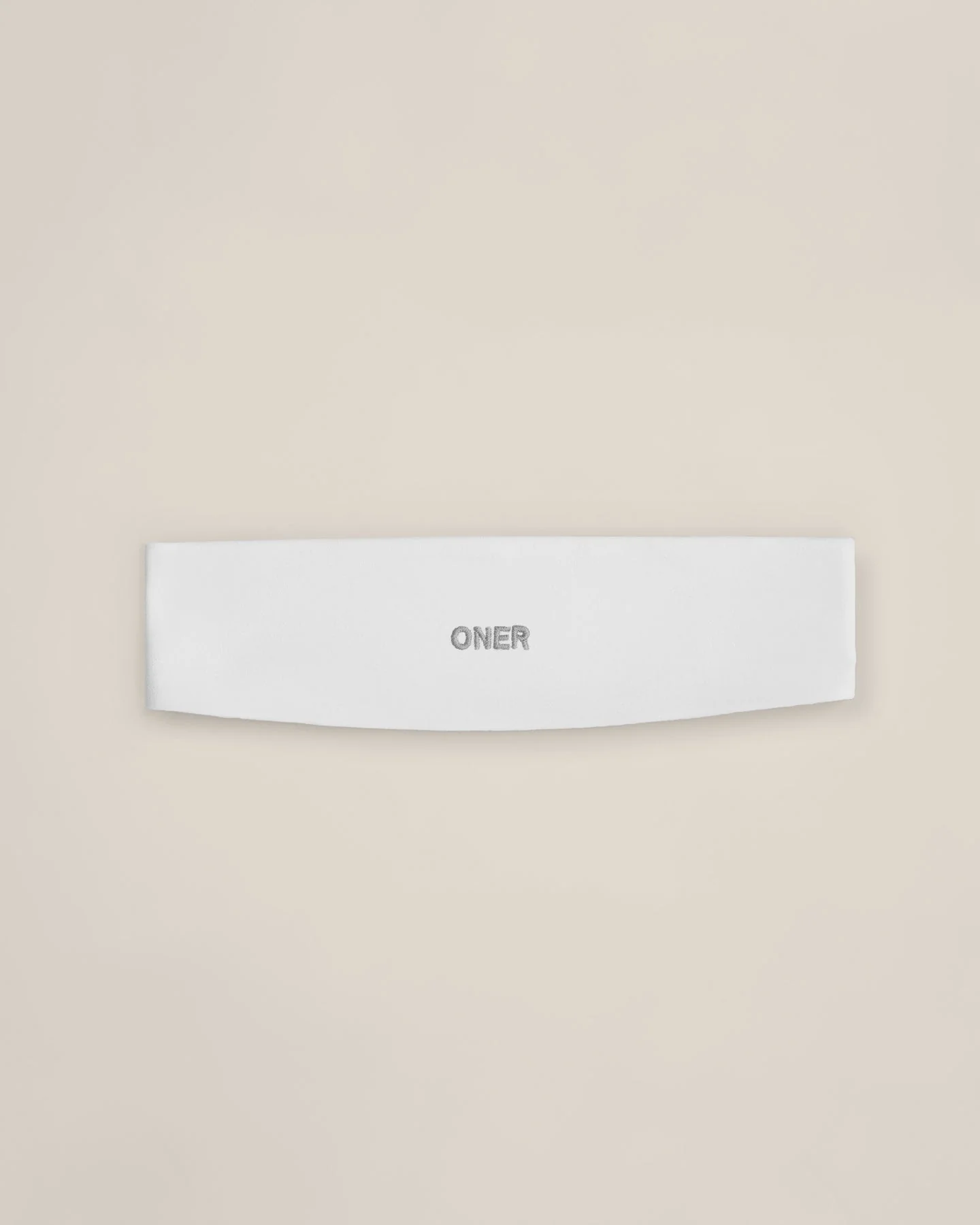 SoftMotion™ Headband with Grey Logo | White - Image 5