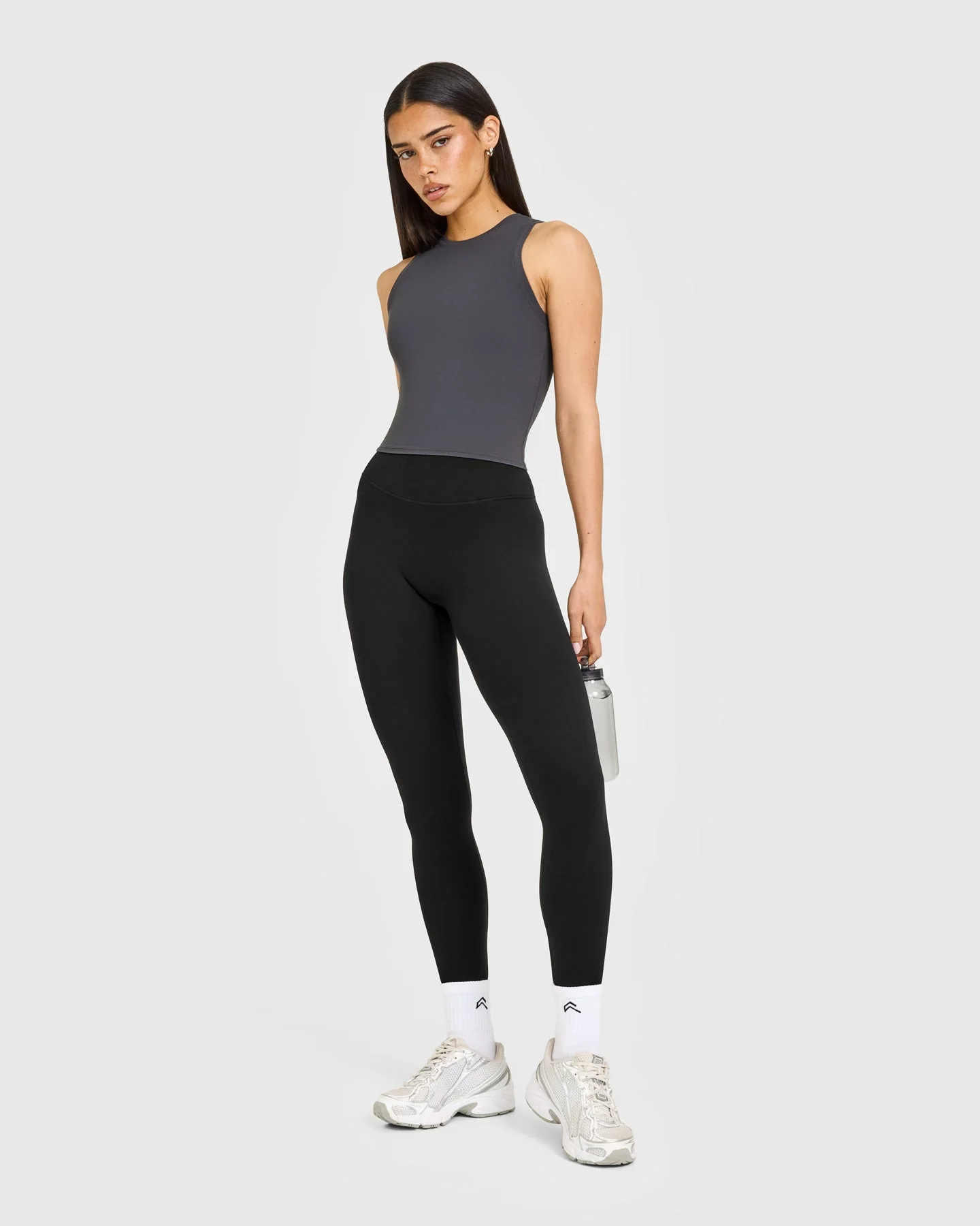 SoftMotion™ High Neck Mid Vest with White Logo | Coal - Image 3