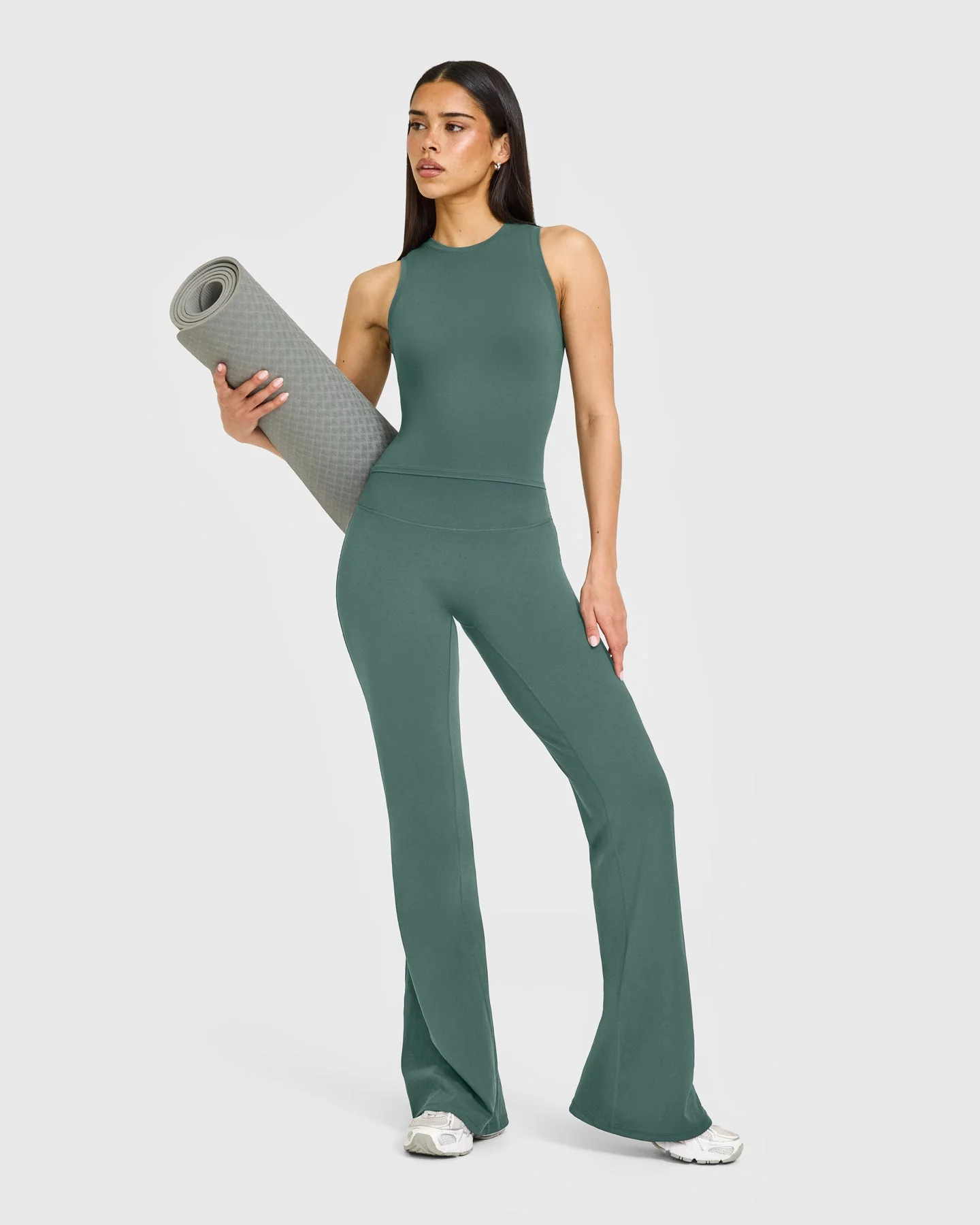 SoftMotion™ High Neck Mid Vest with White Logo | Iced Green - Image 3