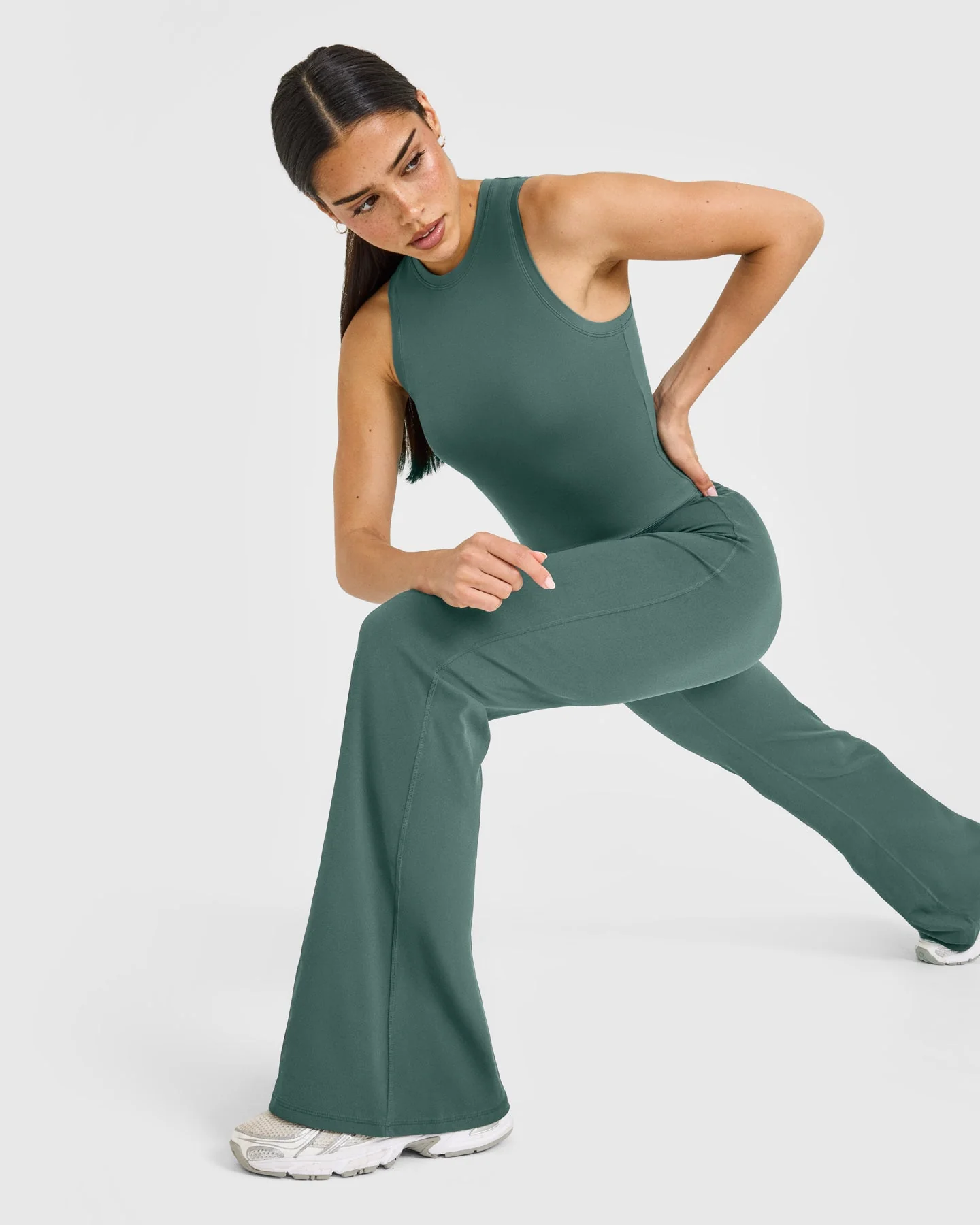 SoftMotion™ High Neck Mid Vest with White Logo | Iced Green - Image 6