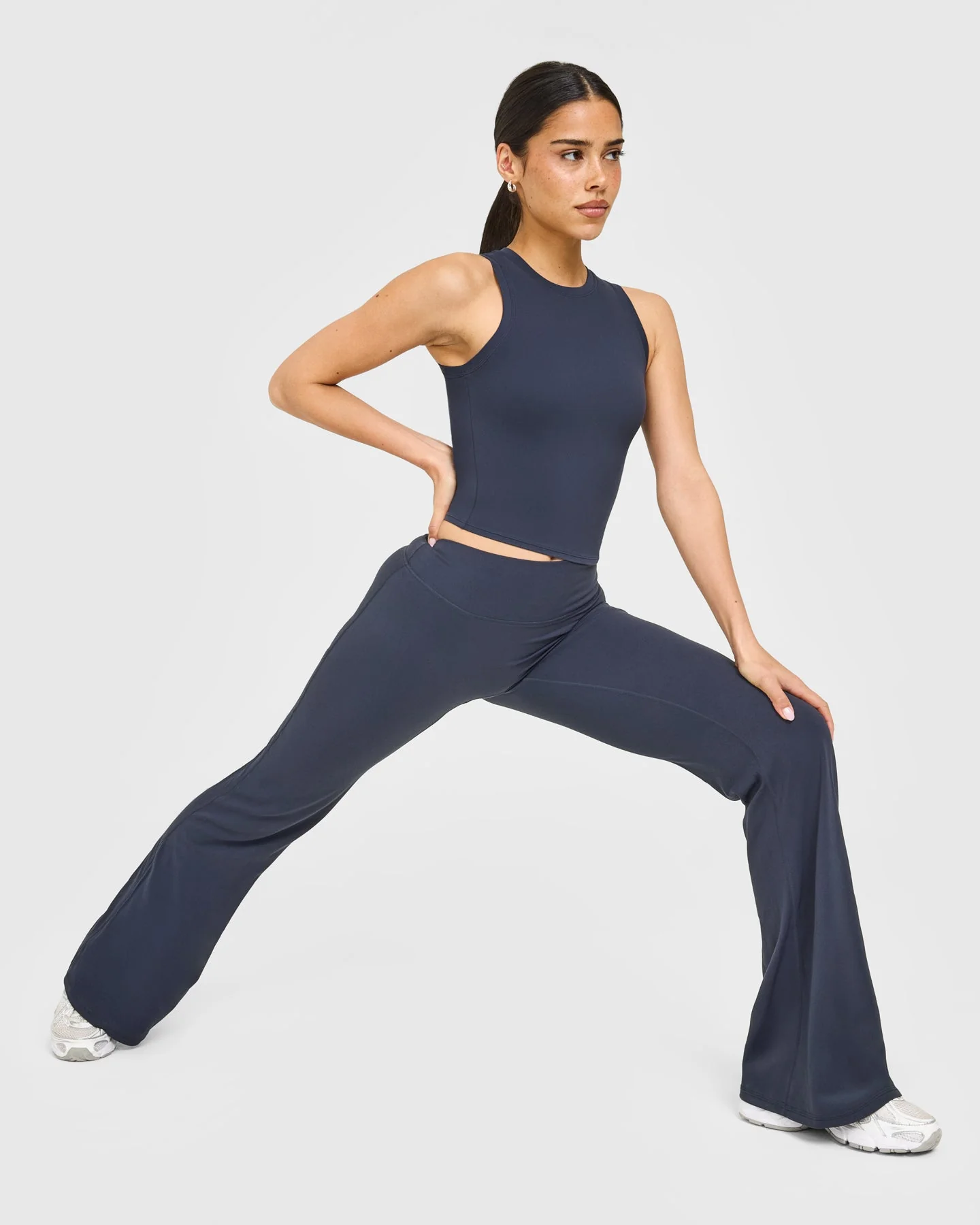 SoftMotion™ High Neck Mid Vest with White Logo | True Blue - Image 6