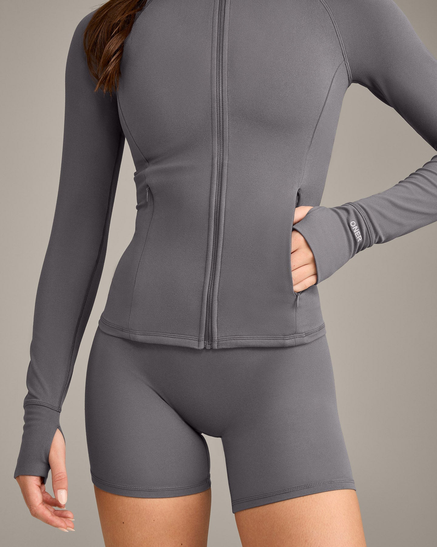 SoftMotion™ Jacket with Grey Logo | Ash Grey - Image 4