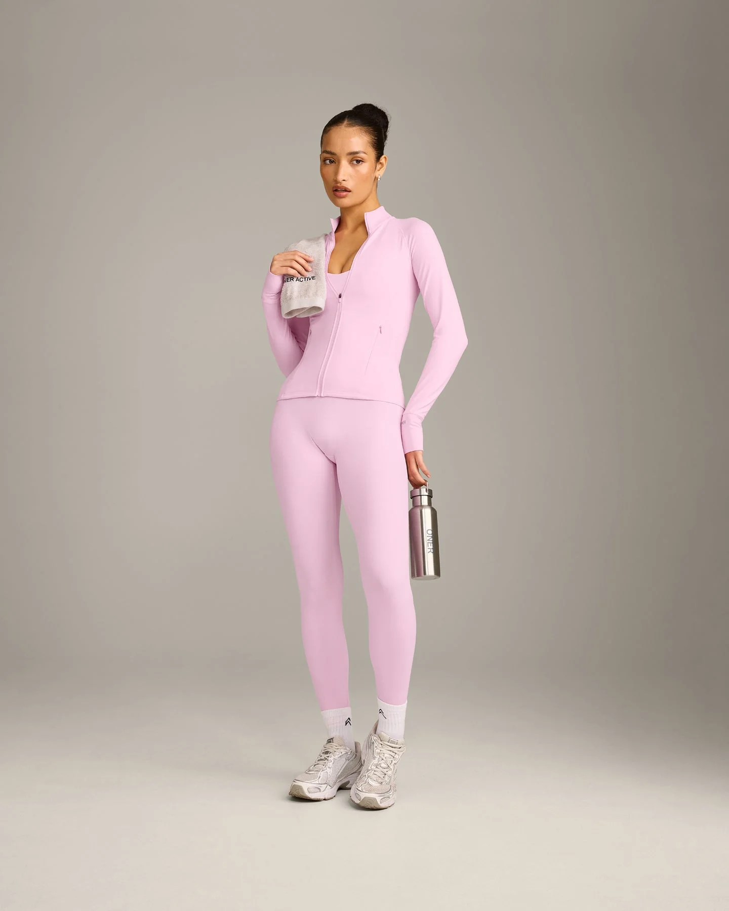 SoftMotion™ Jacket with Grey Logo | Chalk Pink - Image 3