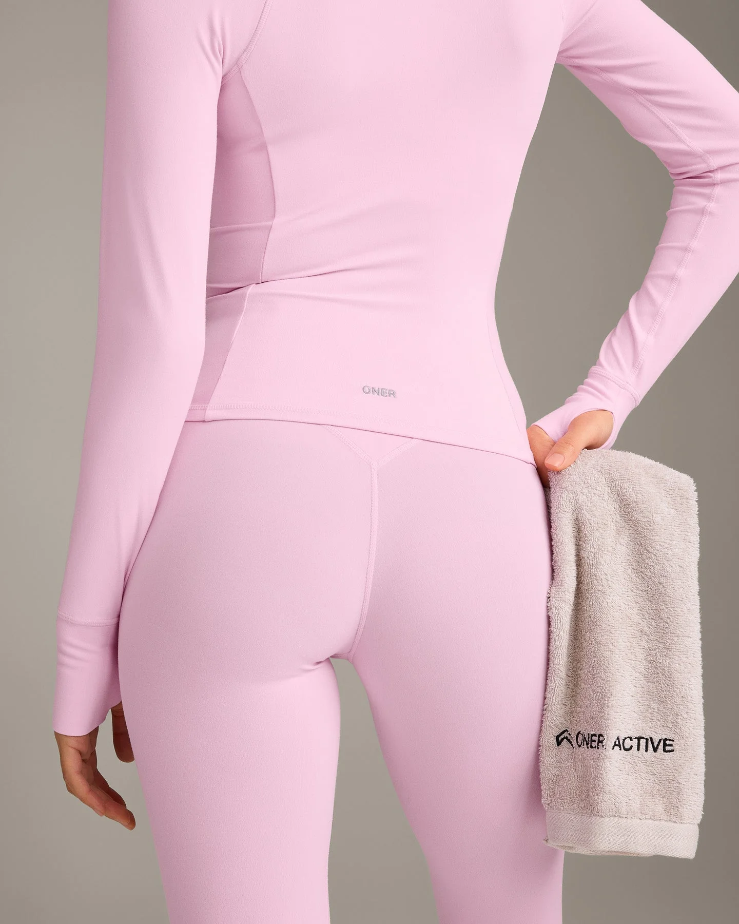 SoftMotion™ Jacket with Grey Logo | Chalk Pink - Image 5