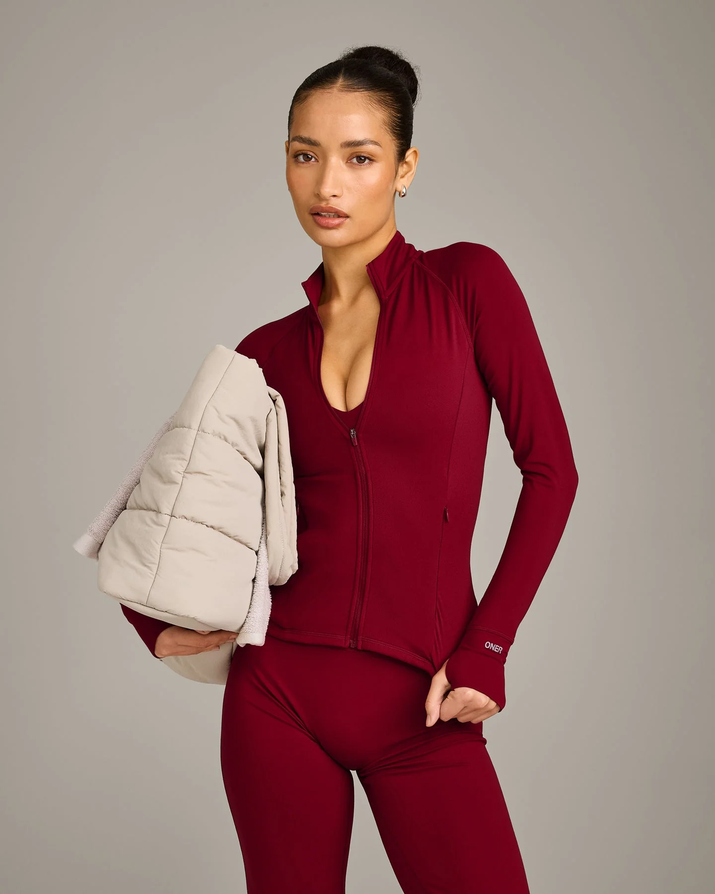 SoftMotion™ Jacket with Grey Logo | Ruby Red - Image 4
