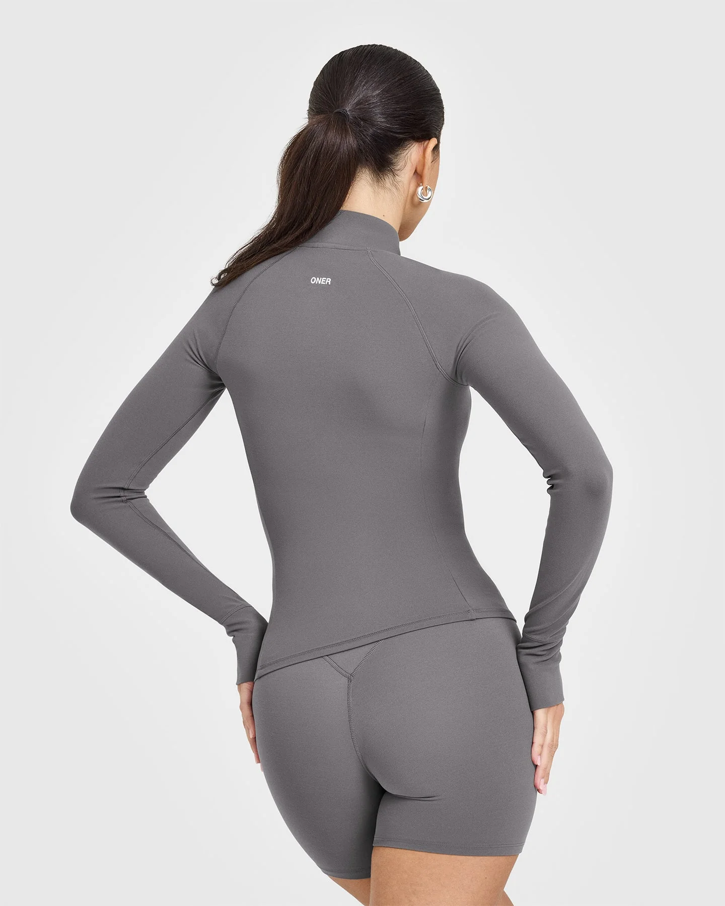 SoftMotion™ Jacket with White Logo | Ash Grey - Image 2
