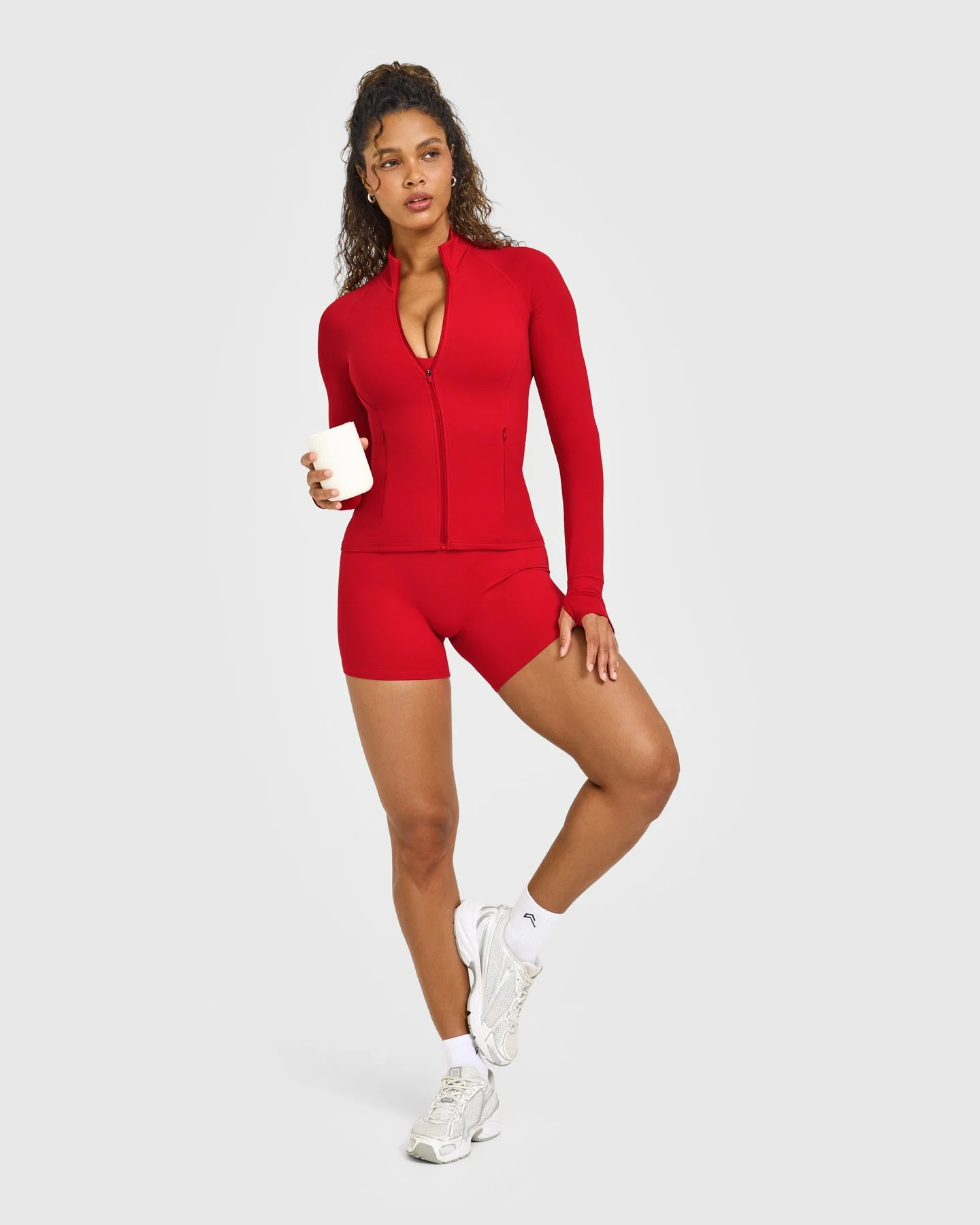 SoftMotion™ Jacket with White Logo | Light Toasted Red - Image 3