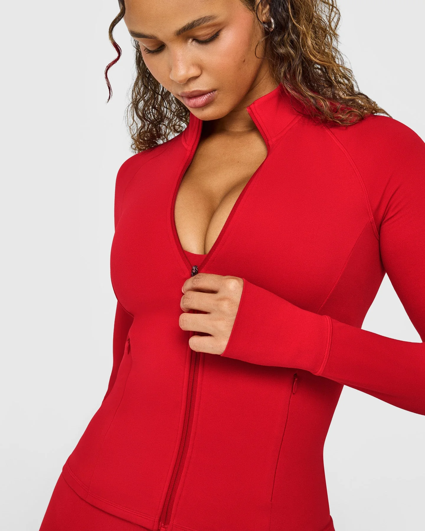 SoftMotion™ Jacket with White Logo | Light Toasted Red - Image 5