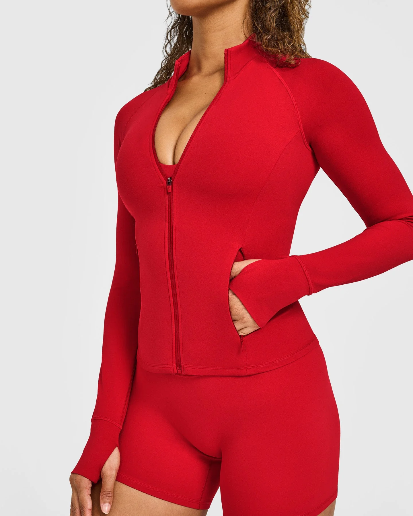 SoftMotion™ Jacket with White Logo | Light Toasted Red - Image 6