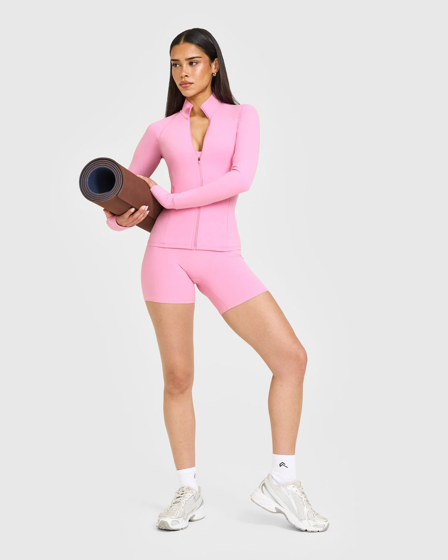 SoftMotion™ Jacket with White Logo | Rose Pink - Image 3
