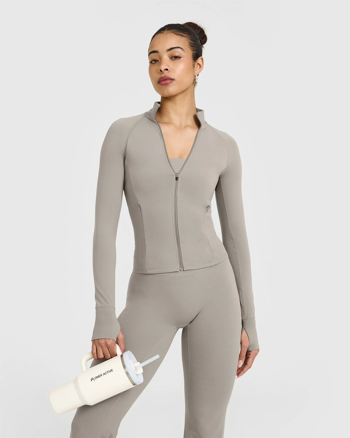 SoftMotion™ Jacket with White Logo | Warm Sand - Image 6