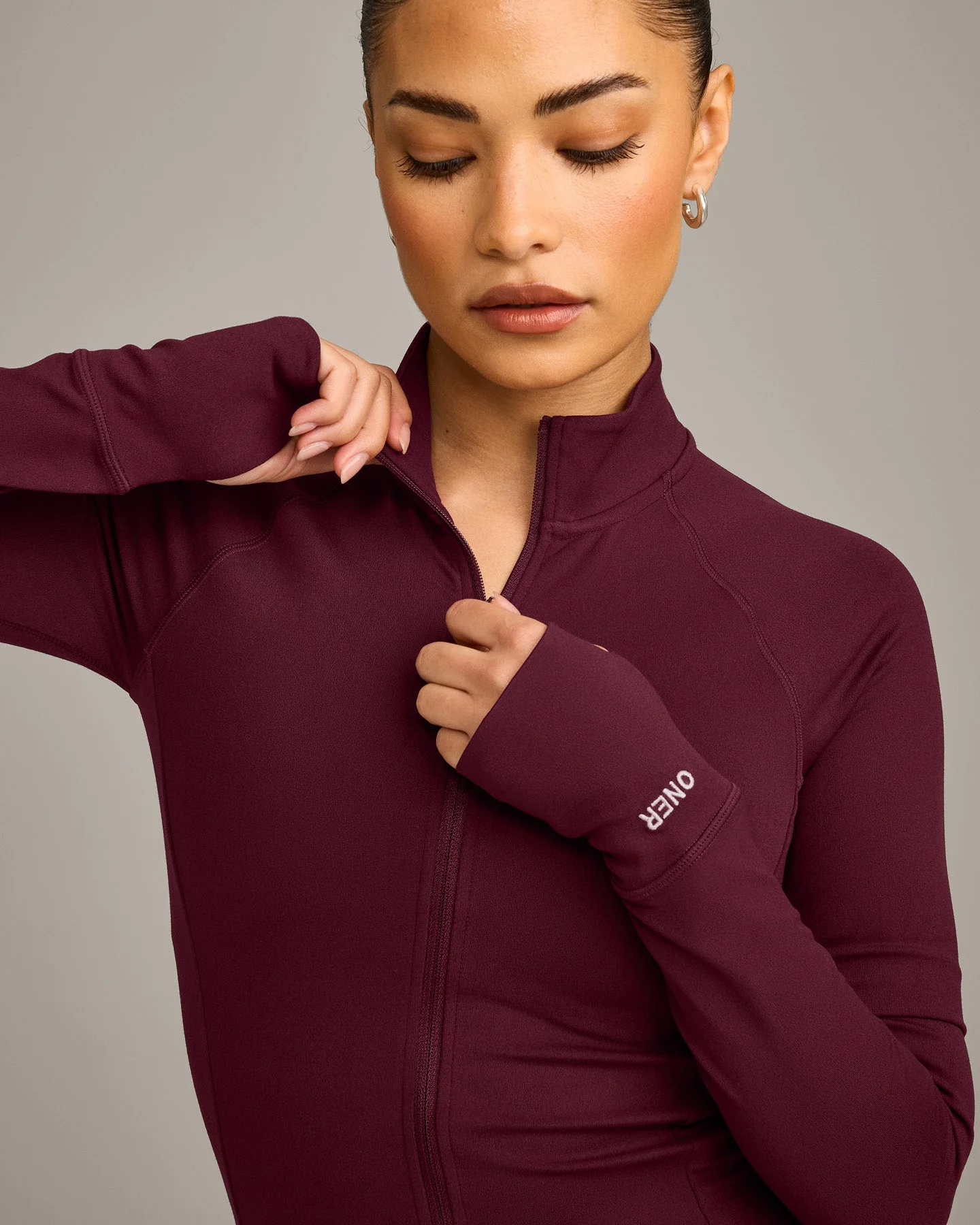 SoftMotion™ Mid Jacket with Grey Logo | Cherry Lacquer Purple - Image 4