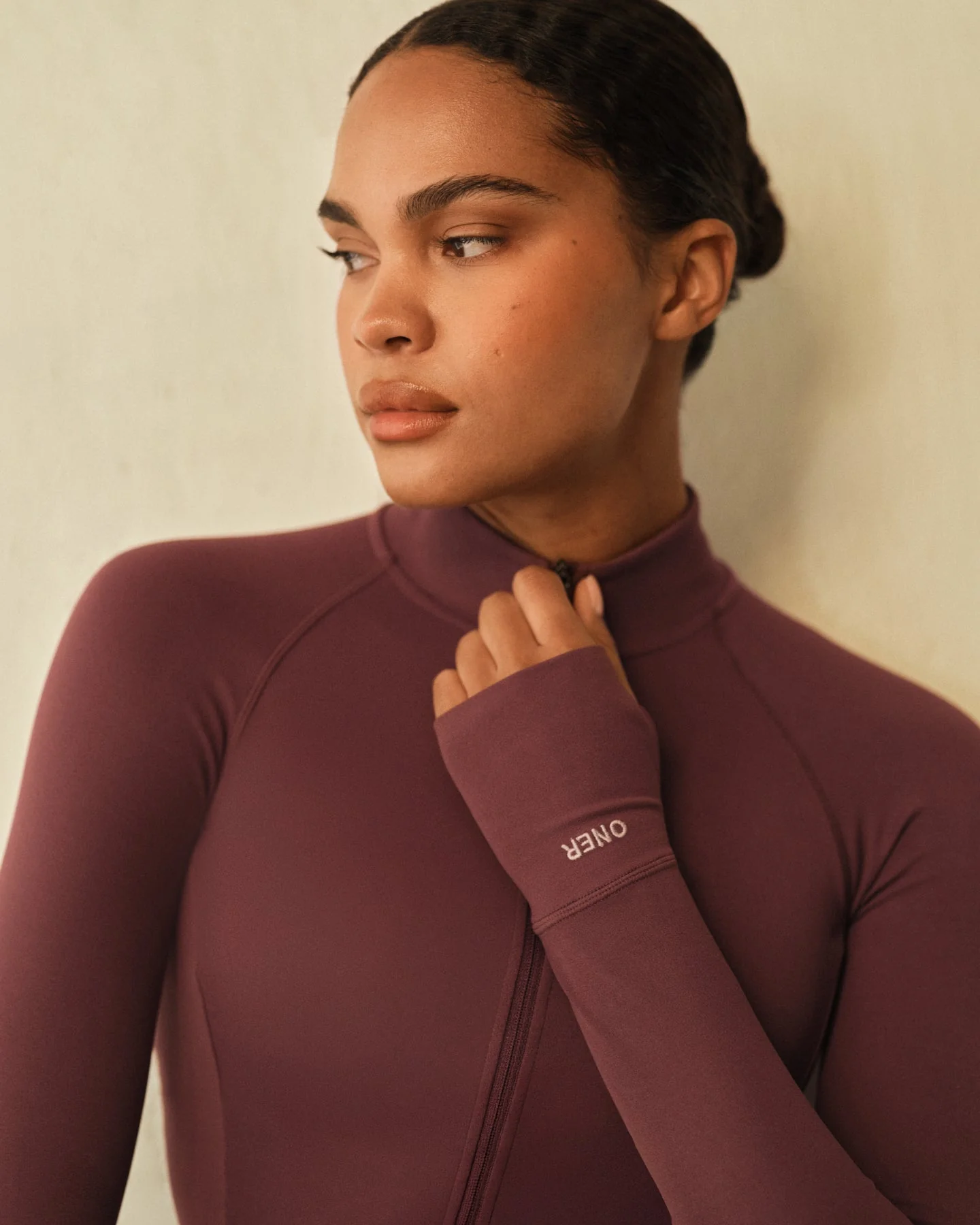 SoftMotion™ Mid Jacket with Grey Logo | Velvet Mocha - Image 2