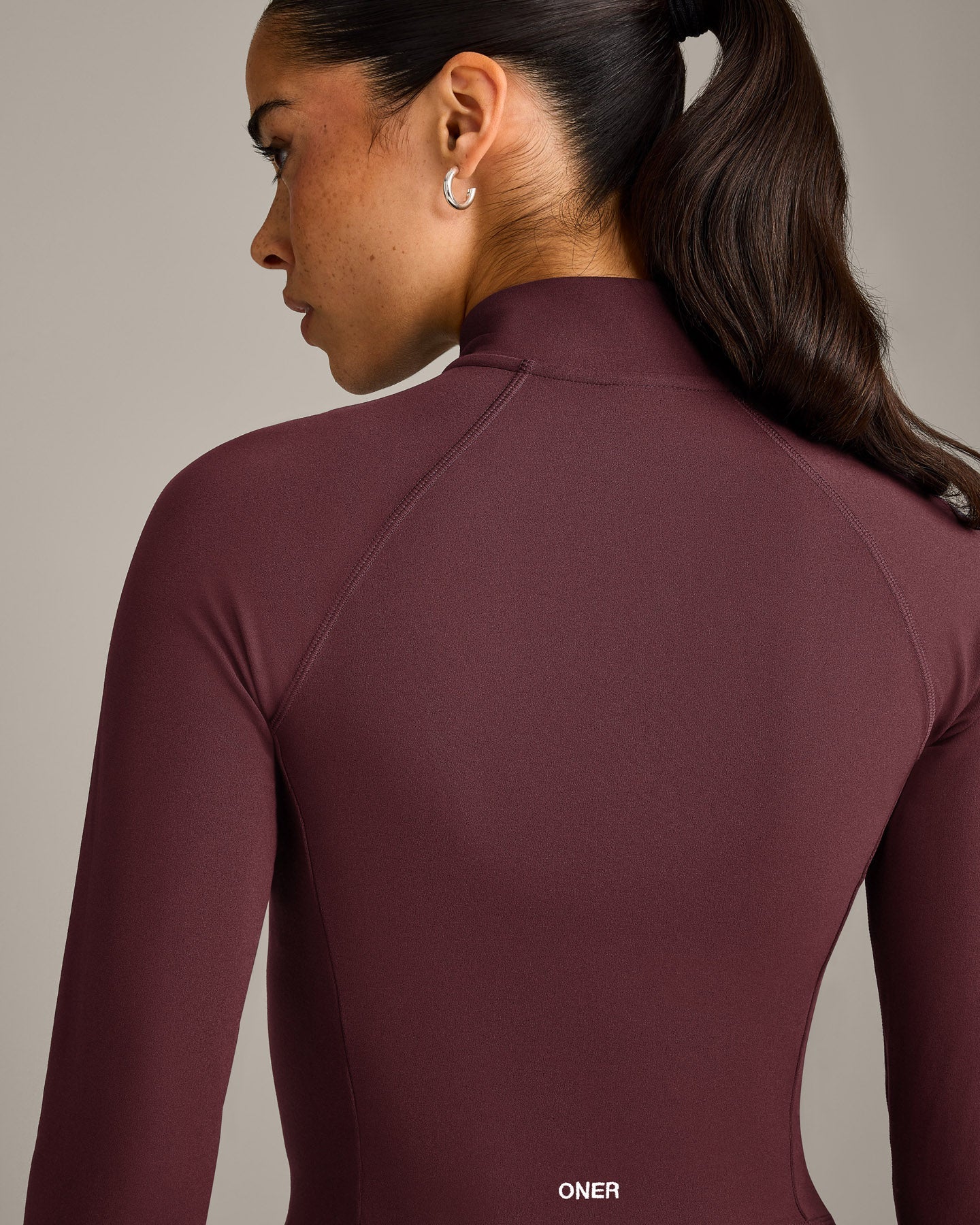 SoftMotion™ Mid Jacket with Grey Logo | Velvet Mocha - Image 5