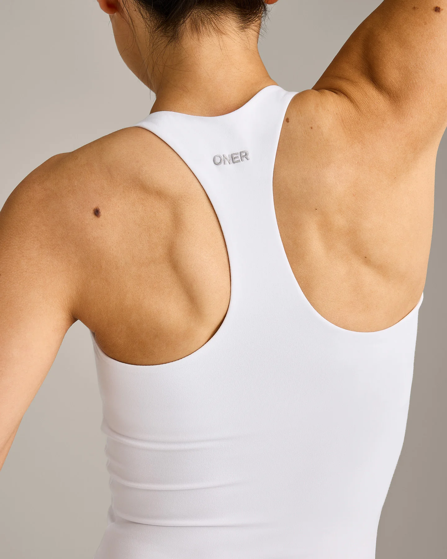 SoftMotion™ Racer Back Vest with Built in Bra Shelf | White - Image 2