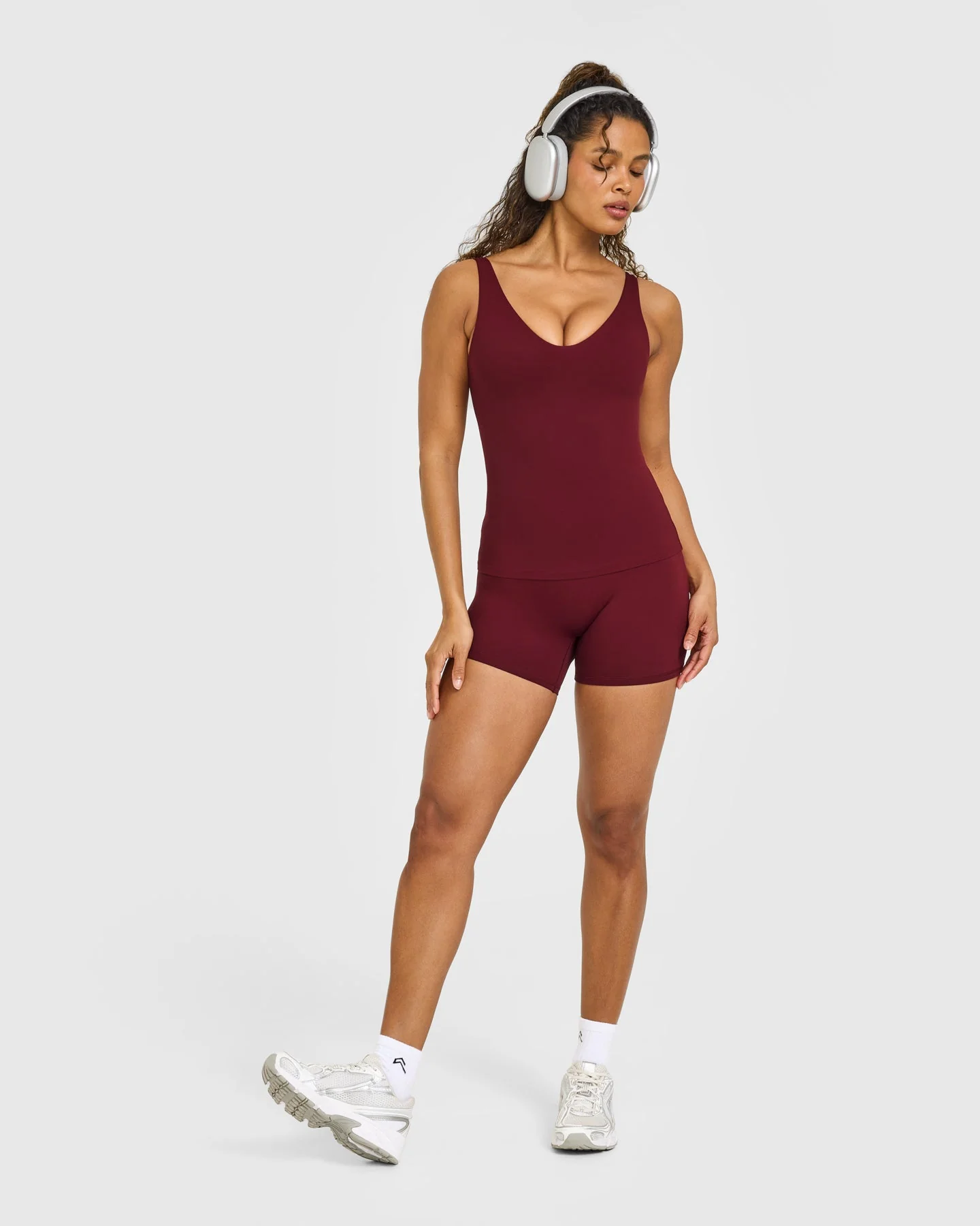 SoftMotion™ Scoop Neck Vest with White Logo | Light Rosewood - Image 3