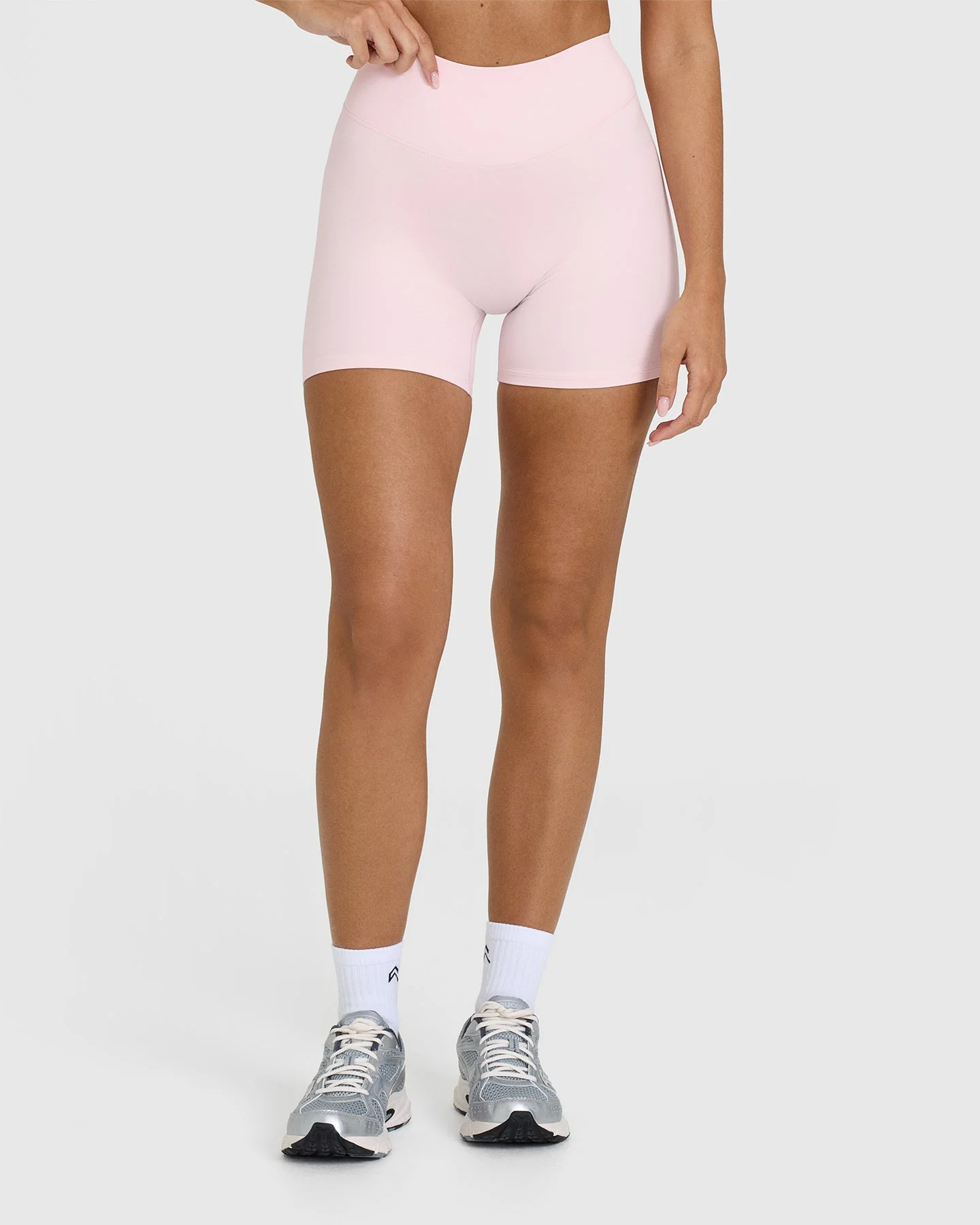 SoftMotion™ Shorts 6" with White Logo | Ballet Pink - Image 2