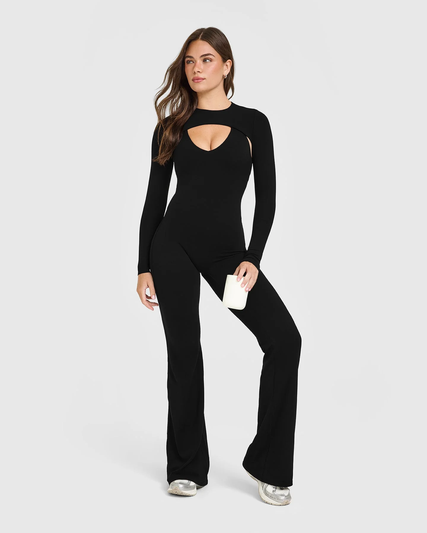 SoftMotion™ Shrug Cover with White Logo | Black - Image 3