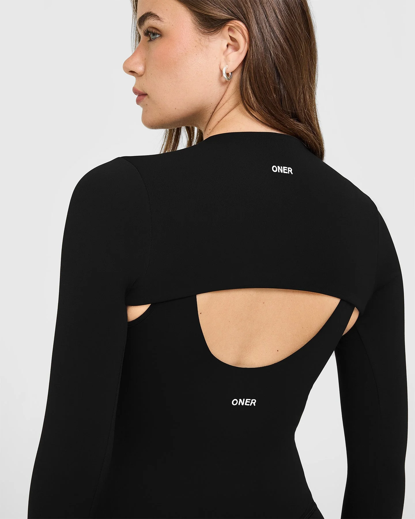 SoftMotion™ Shrug Cover with White Logo | Black - Image 4