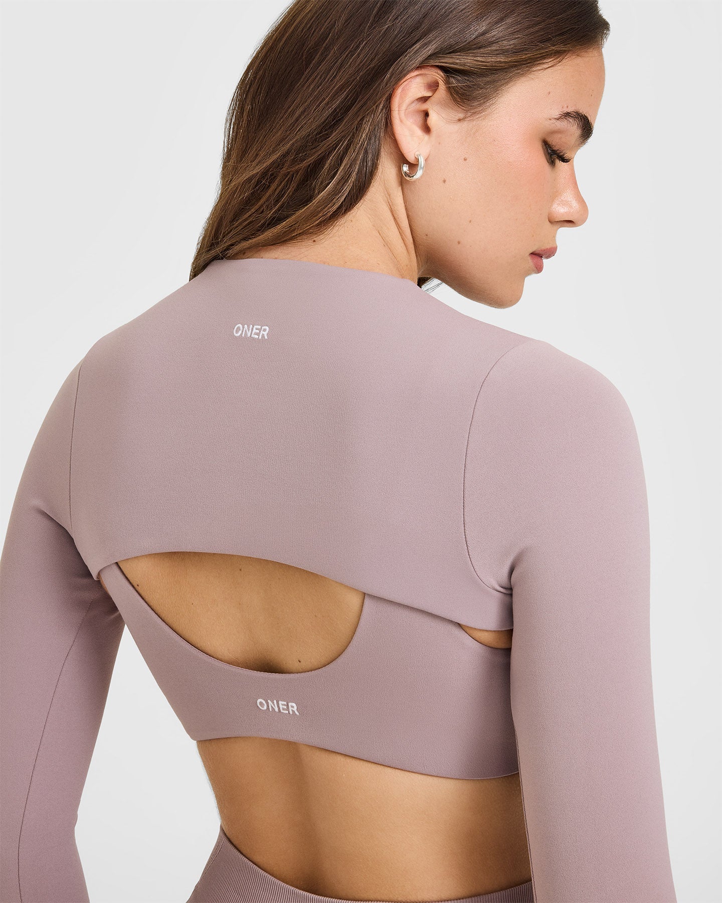 SoftMotion™ Shrug Cover with White Logo | Dusty Purple - Image 4