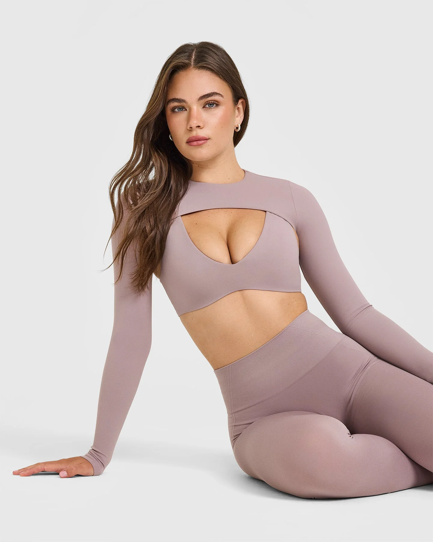 SoftMotion™ Shrug Cover with White Logo | Dusty Purple - Image 6