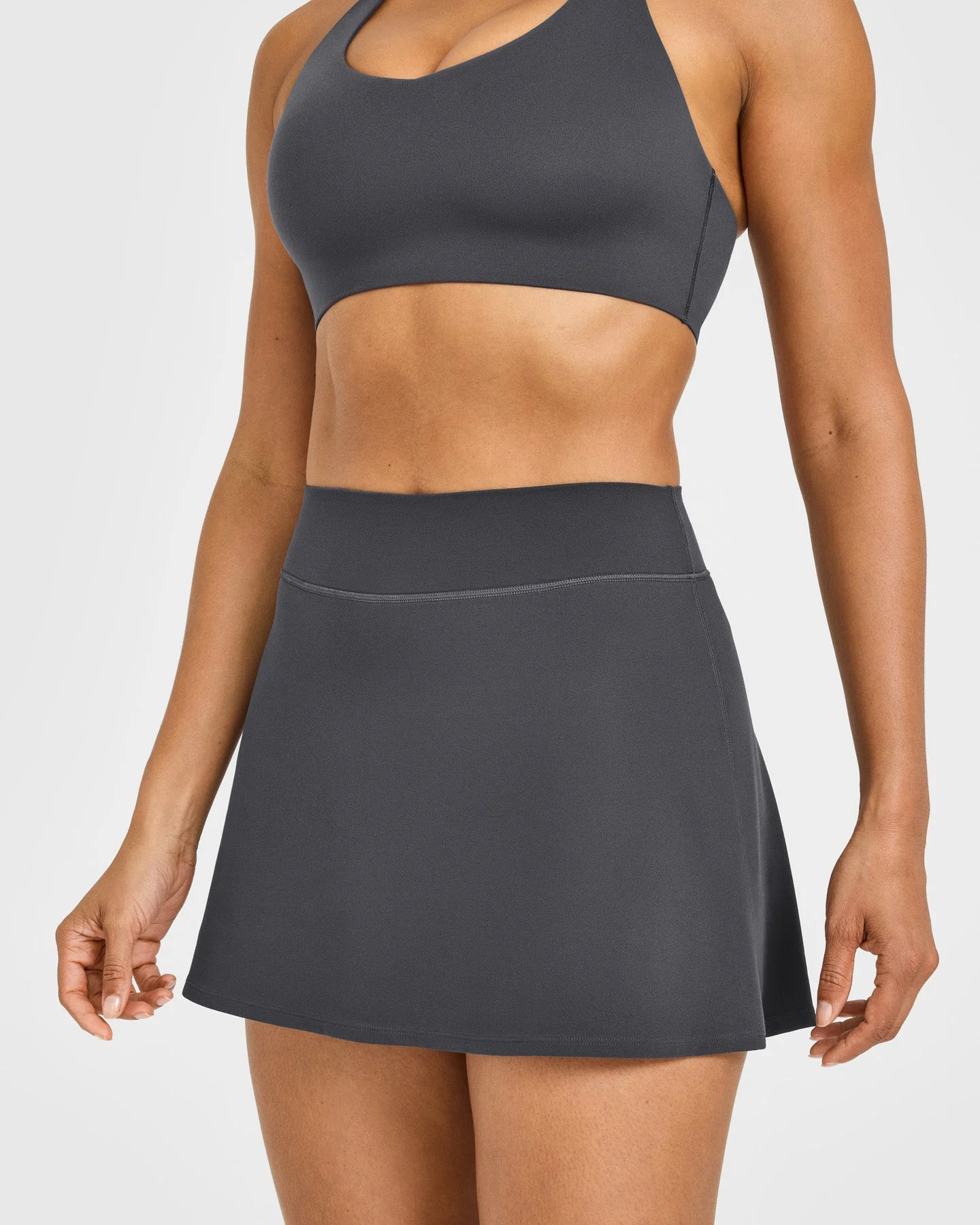 SoftMotion™ Skort with White Logo | Coal - Image 3