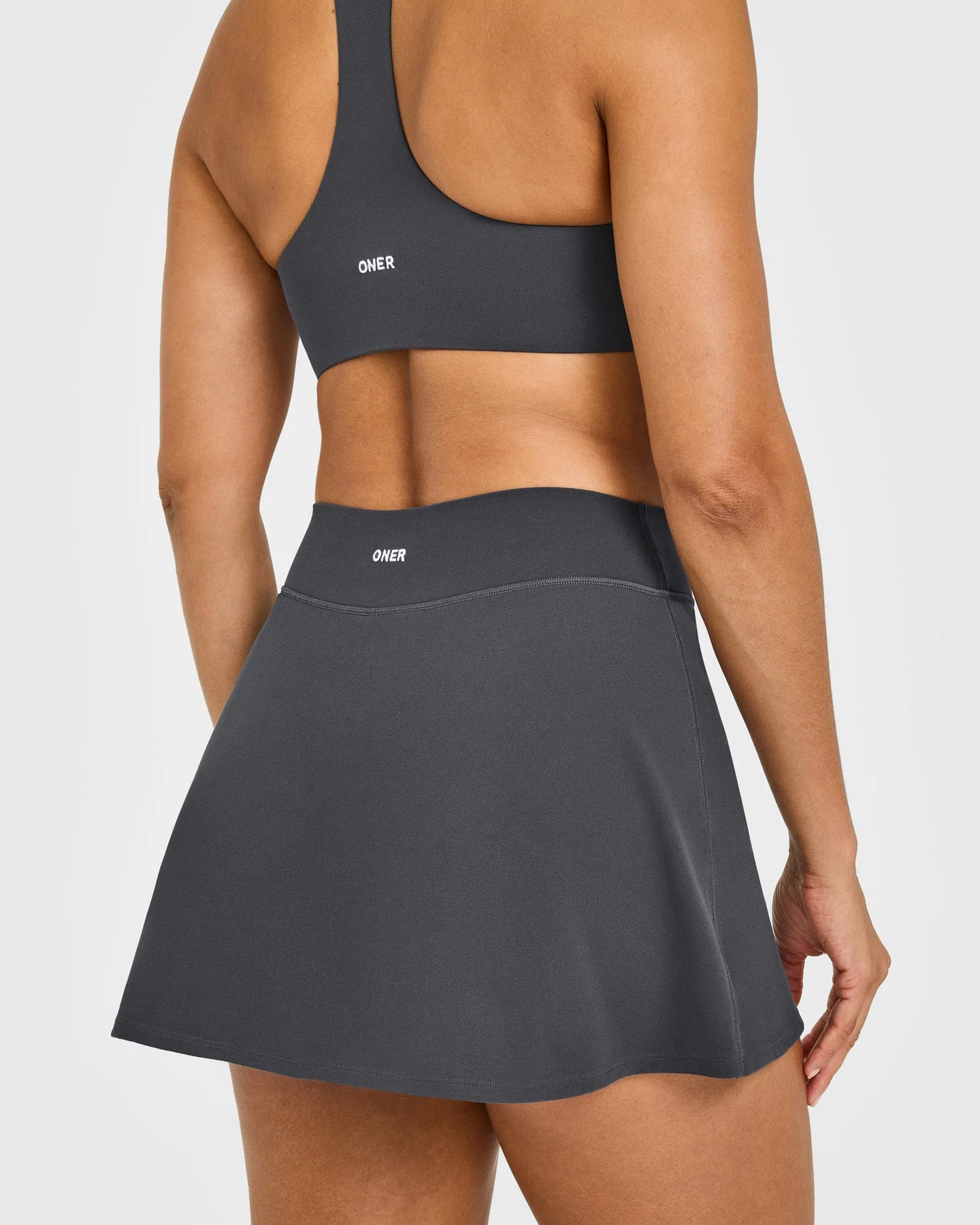 SoftMotion™ Skort with White Logo | Coal - Image 5