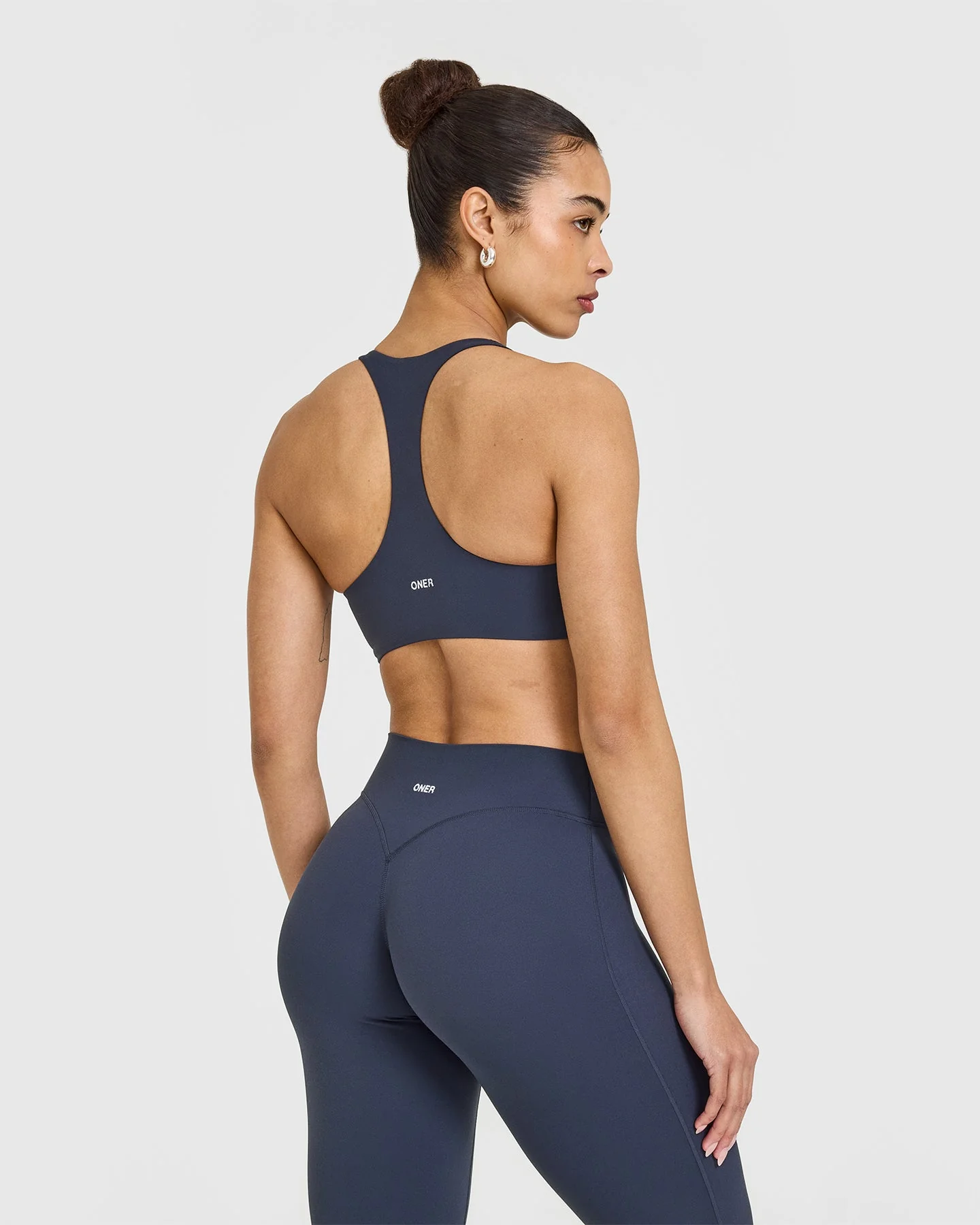 SoftMotion™ Sports Bra with White Logo | True Blue - Image 2
