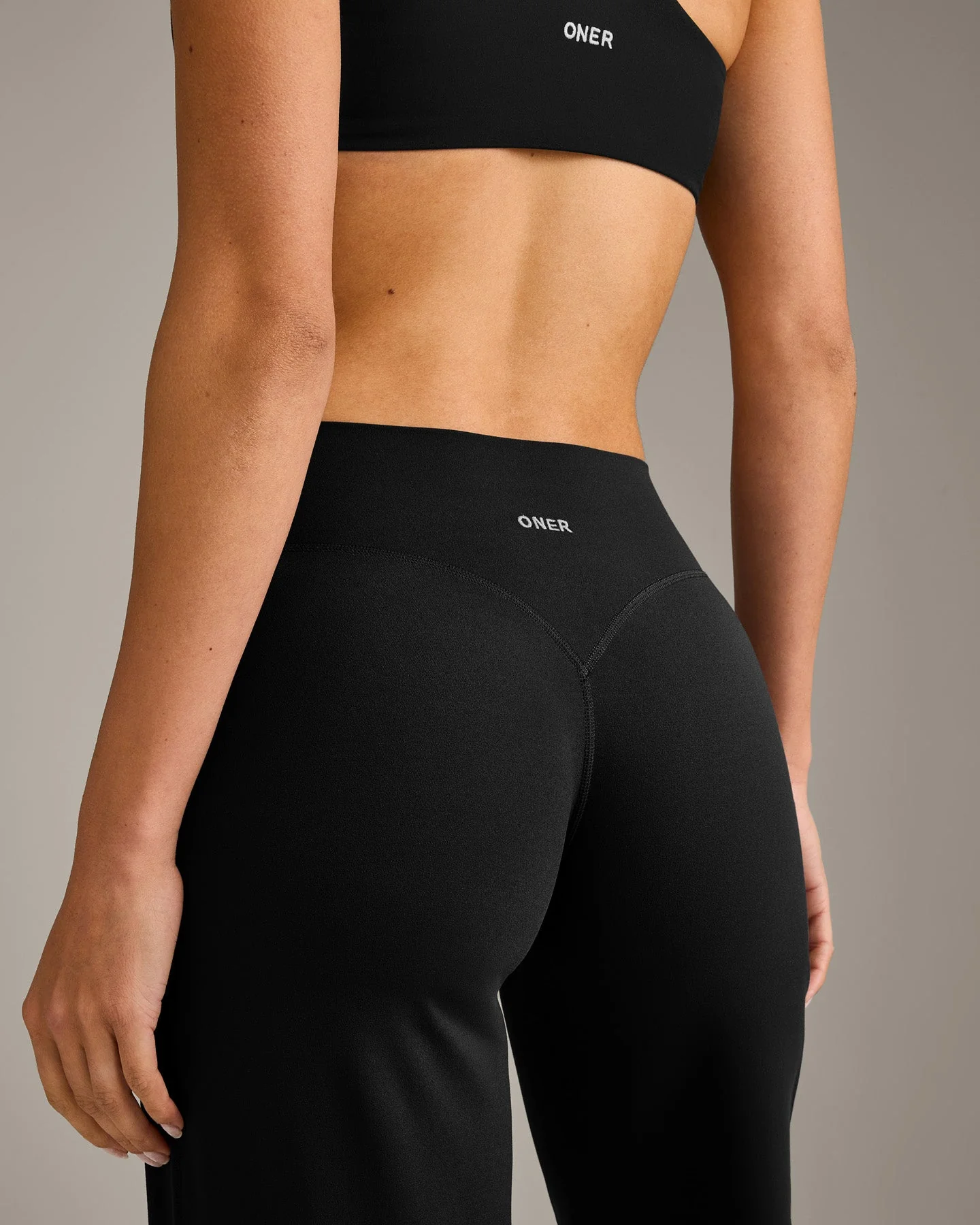 SoftMotion™ Straight Leg Bottoms with Grey Logo | Black - Image 5