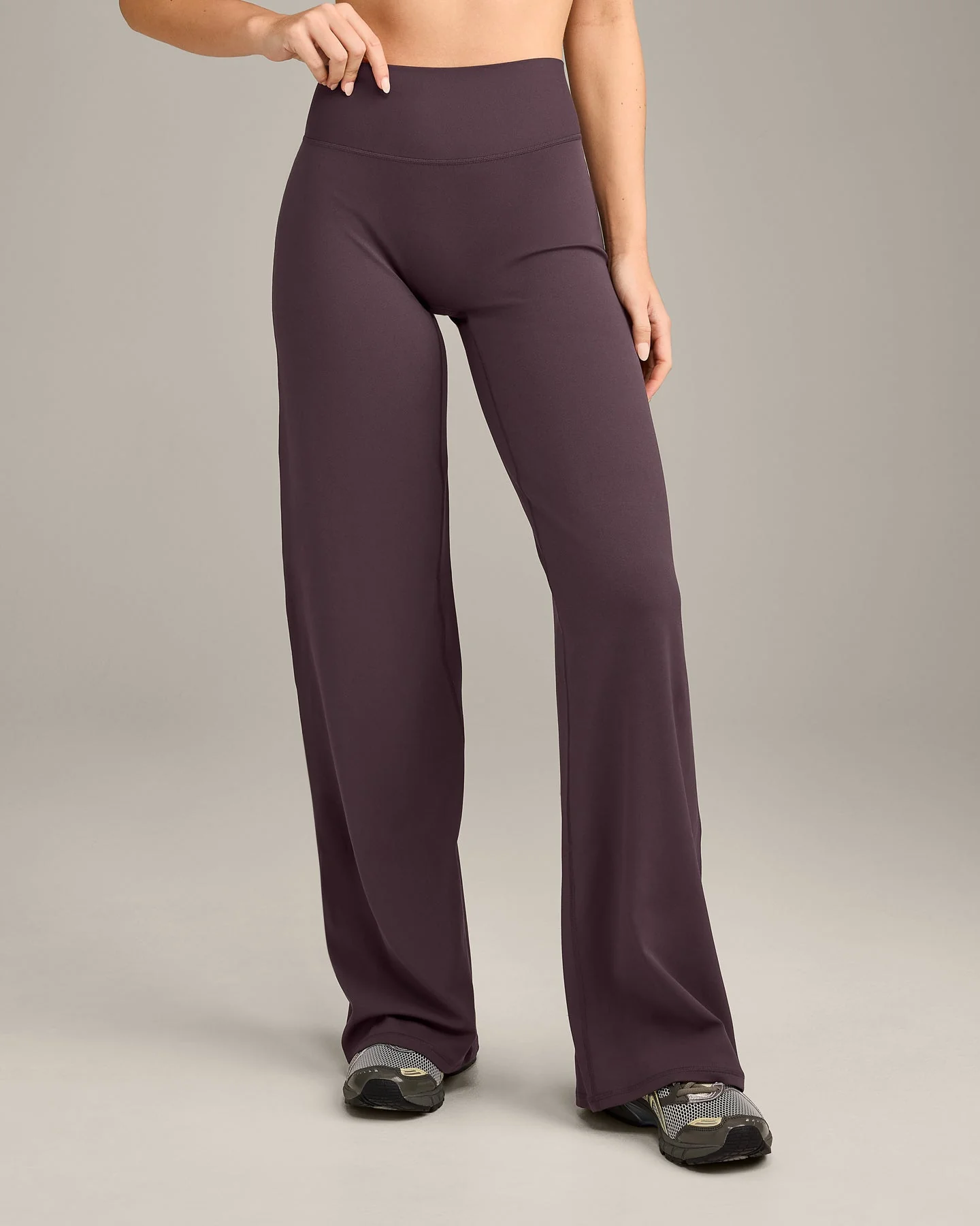 SoftMotion™ Straight Leg Bottoms with Grey Logo | Dark Umber Brown - Image 2