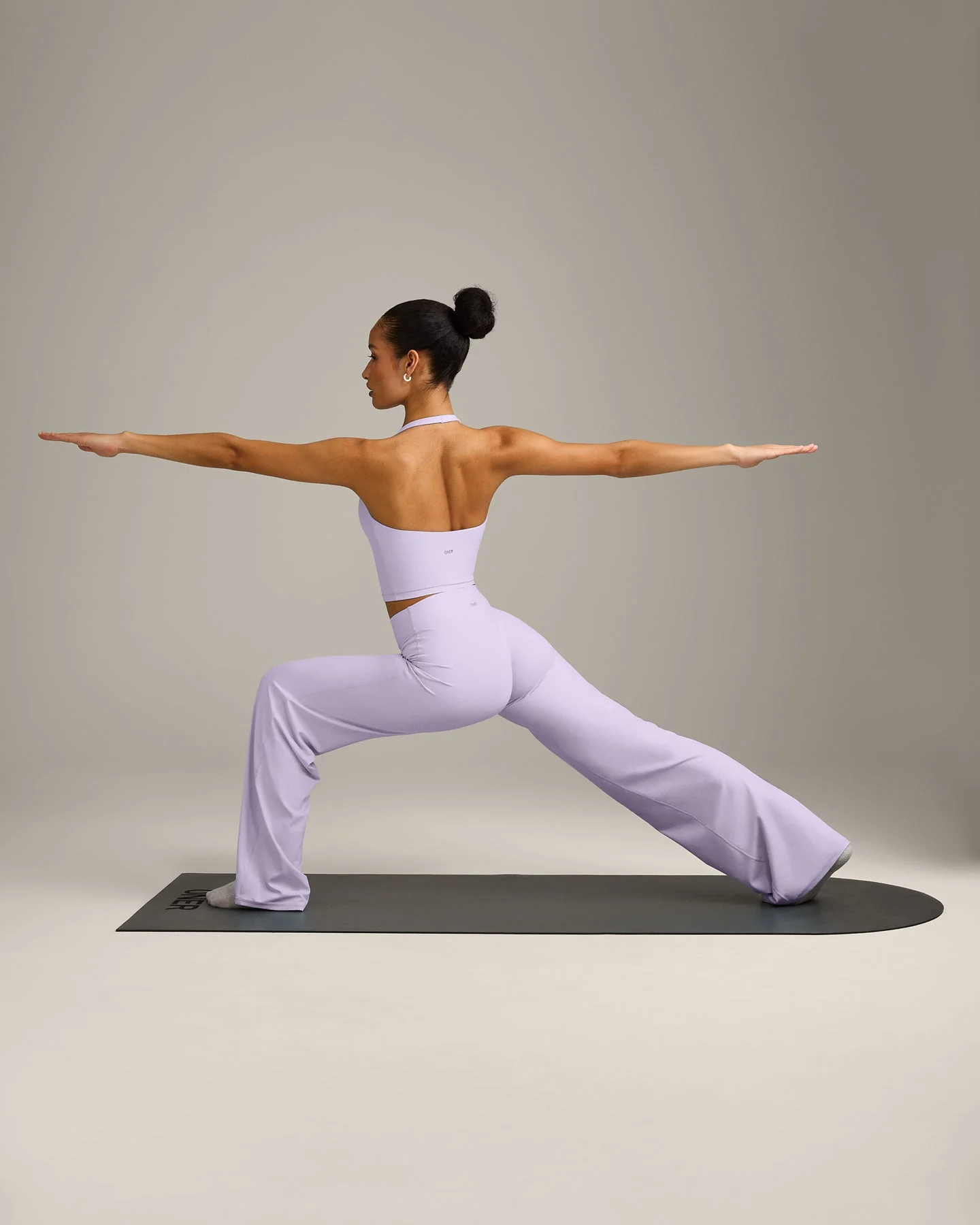 SoftMotion™ Straight Leg Bottoms with Grey Logo | Lavender Purple - Image 6