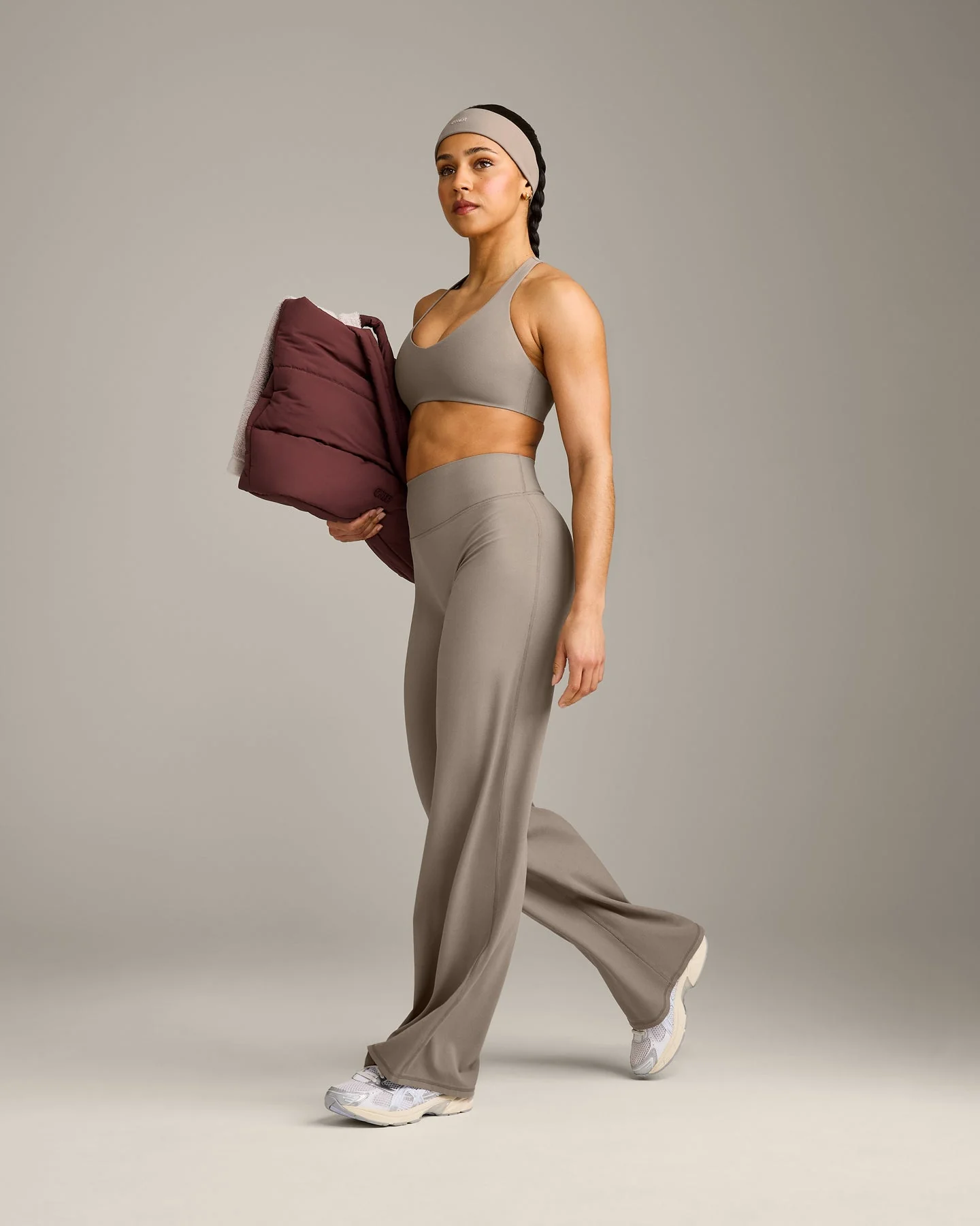 SoftMotion™ Straight Leg Bottoms with Grey Logo | Minky - Image 3