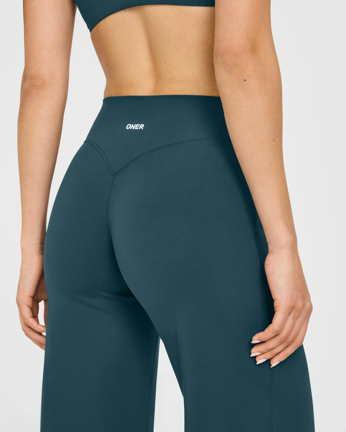 SoftMotion™ Straight Leg Bottoms with White Logo | Oil Blue - Image 4