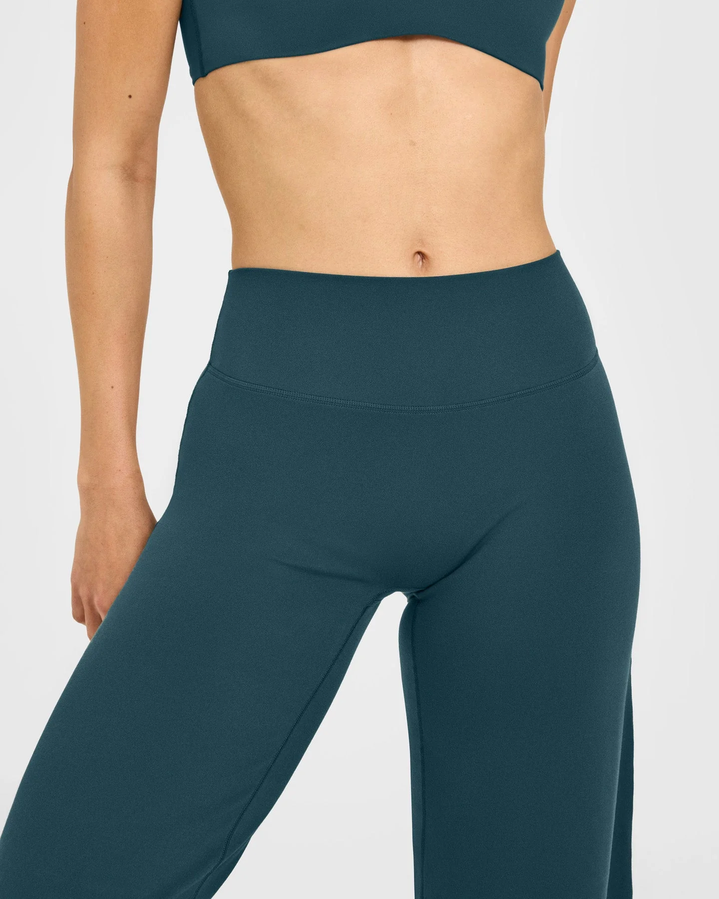 SoftMotion™ Straight Leg Bottoms with White Logo | Oil Blue - Image 5