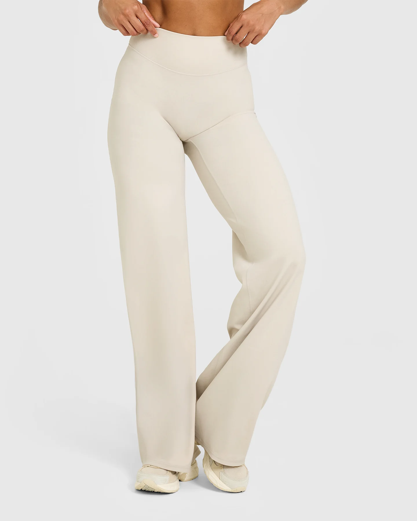SoftMotion™ Straight Leg Bottoms with White Logo | Sand - Image 2