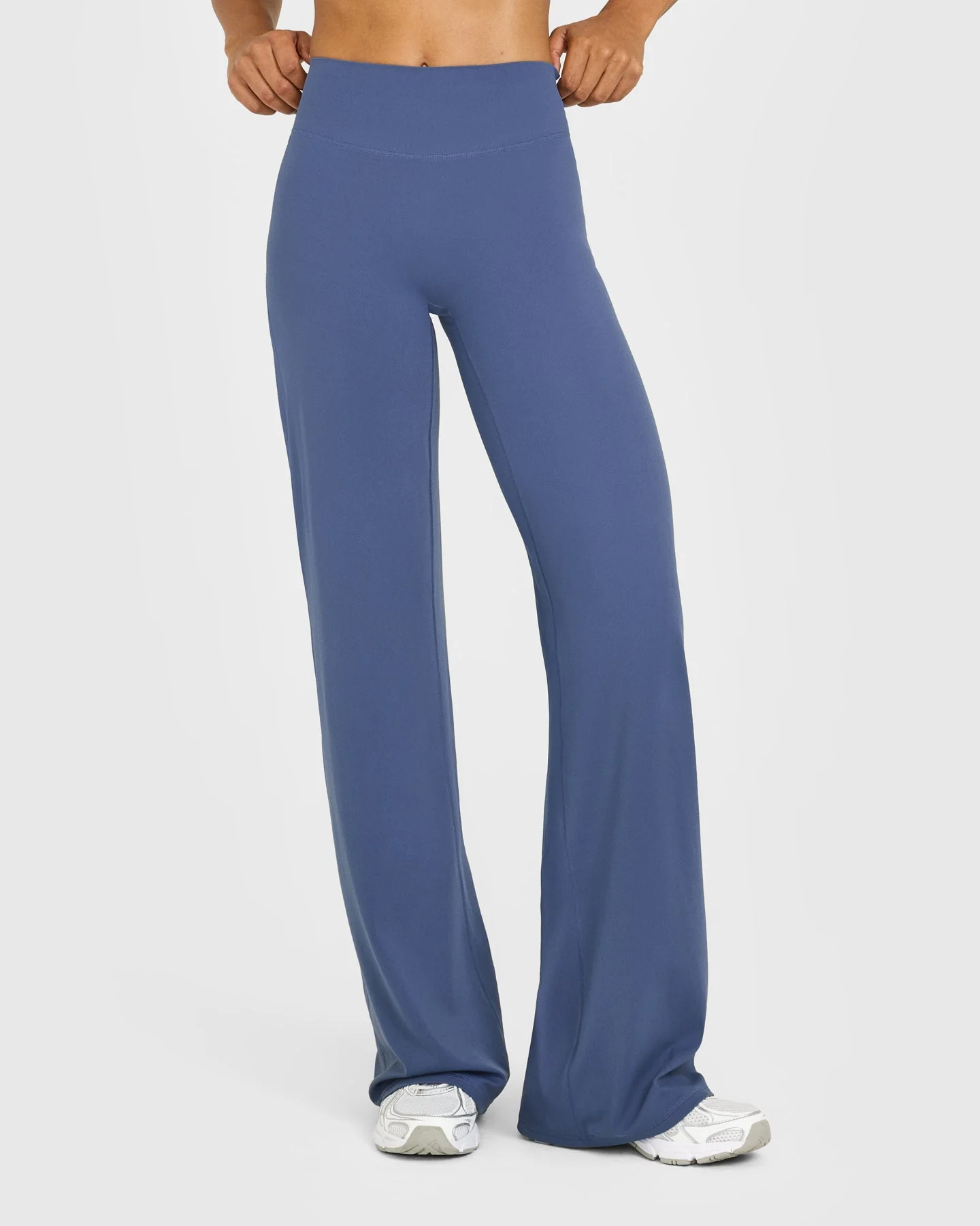 SoftMotion™ Straight Leg Bottoms with White Logo | Slate Blue - Image 2