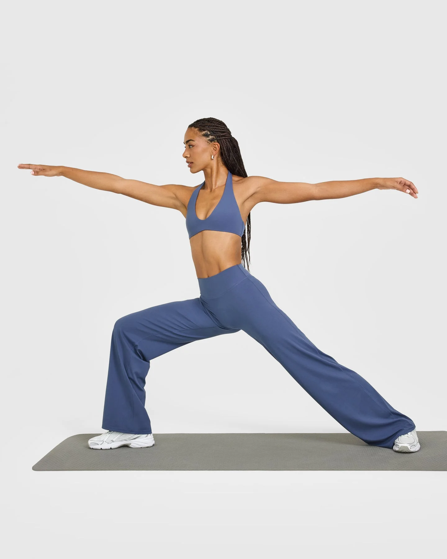 SoftMotion™ Straight Leg Bottoms with White Logo | Slate Blue - Image 6
