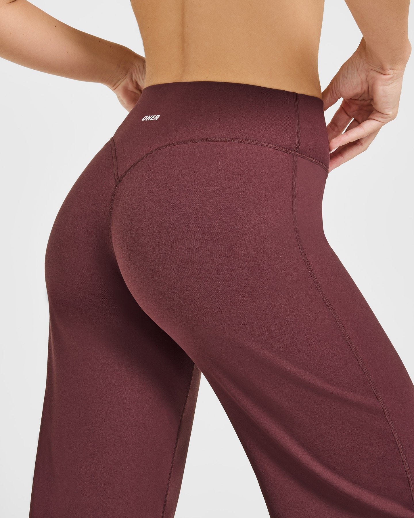 SoftMotion™ Straight Leg Bottoms with White Logo | Velvet Mocha - Image 4